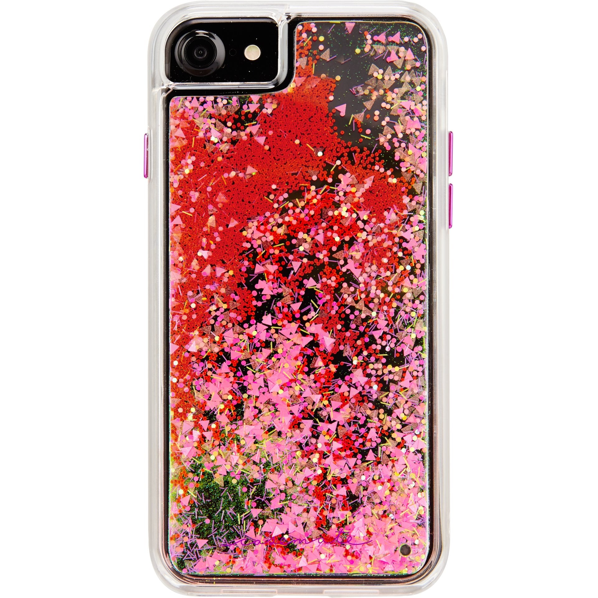 Case Mate Iphone 8 Case   Glow Waterfall   In The Dark Cascading Liquid Glitter   Protective Design For Apple Iphone 8   Pink Gl