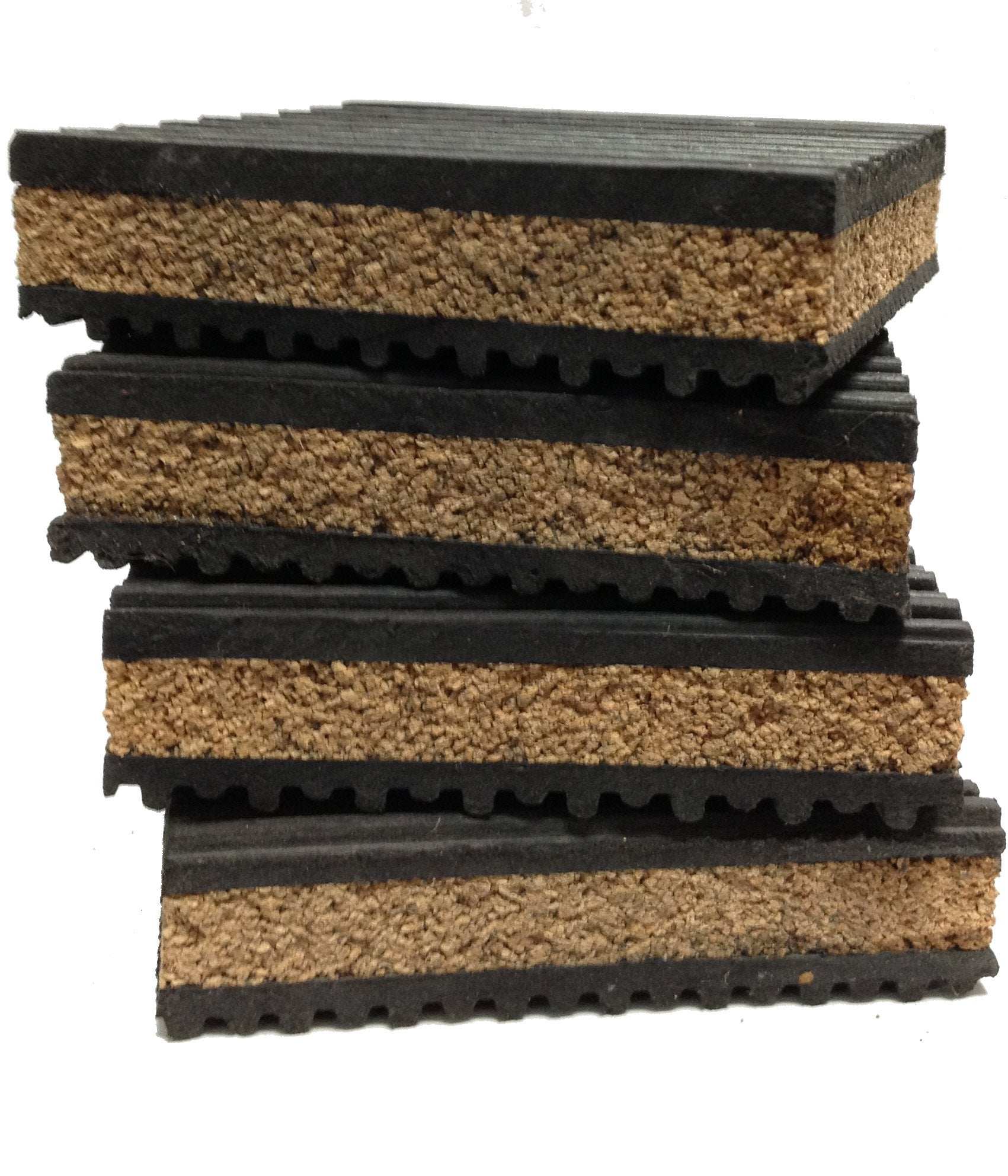 4 Pack Of Anti Vibration Pads 4'' X 4'' X 7/8'' Rubber/Cork Vibration Isolation Pads