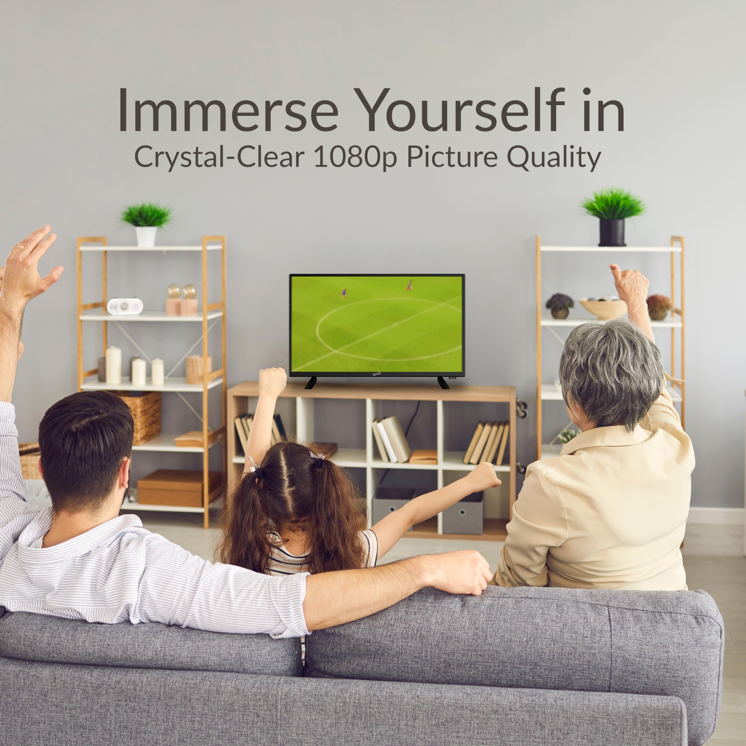 Supersonic Sc 2412 Led Widescreen Hdtv & Monitor 24'', Built In Dvd Player With Hdmi, Usb, Sd & Ac/Dc Input: Dvd/Cd/Cdr High Res