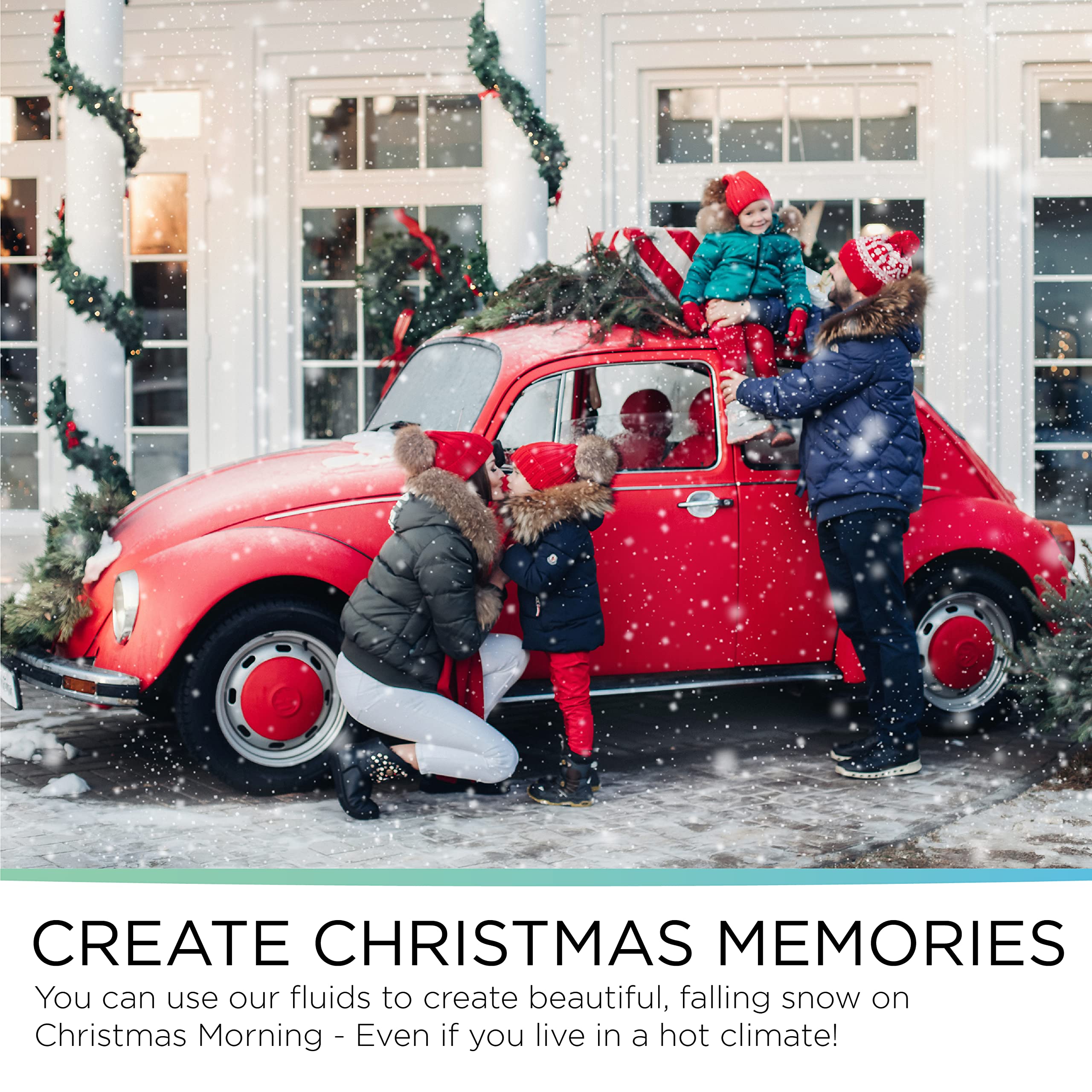 Froggy'S Flakes Snow Machine Fluid, Dry Formula Snow Fluid With 50 75 Feet Float/Drop, 1 Gallon