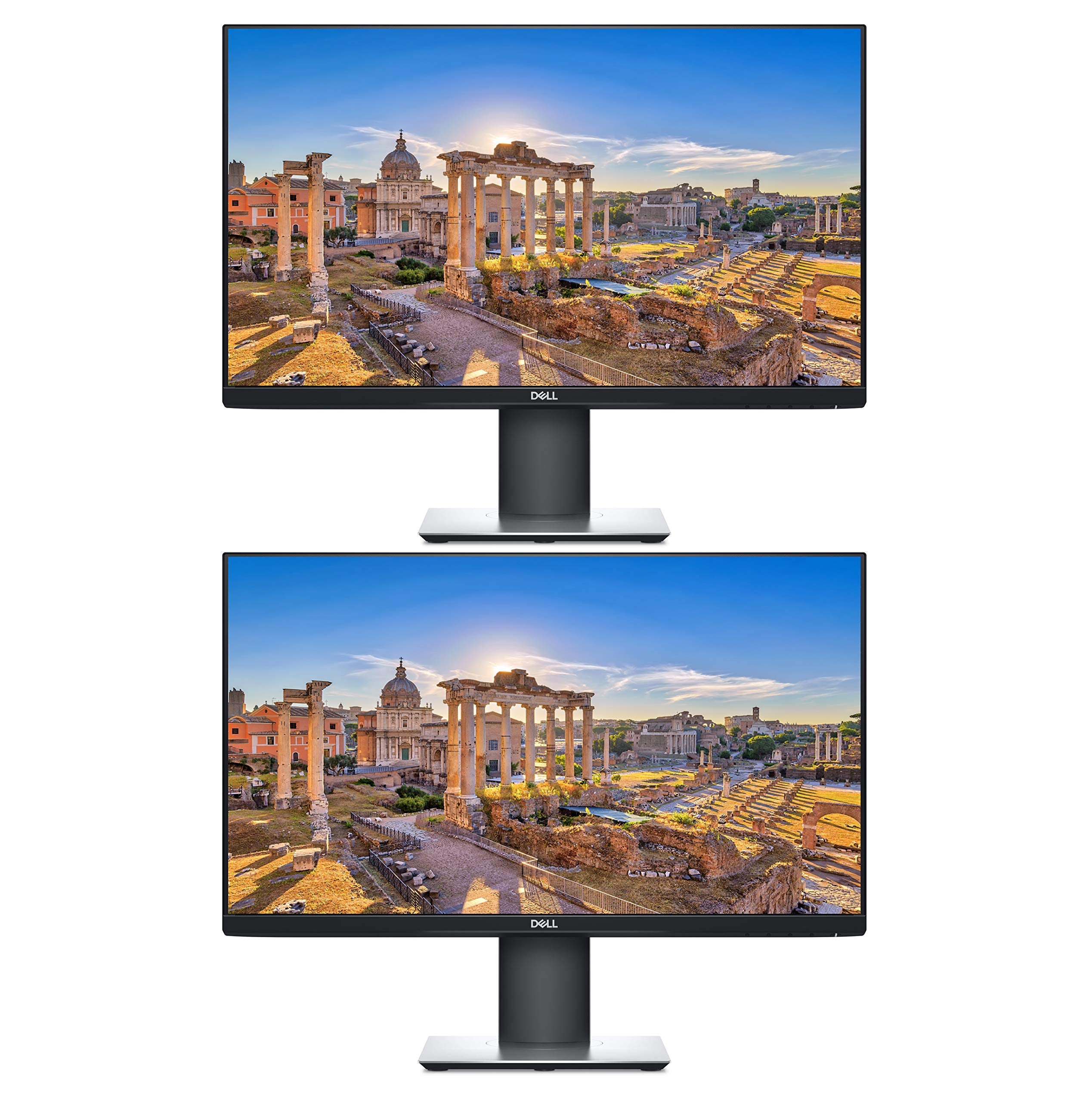 Dell 2019 P2719H 27 Inch Full Hd (1920 X 1080) Ips Led Backlit Monitor 2 Pack With Usb, Hdmi, Vga, And Displayport, (Not The P27