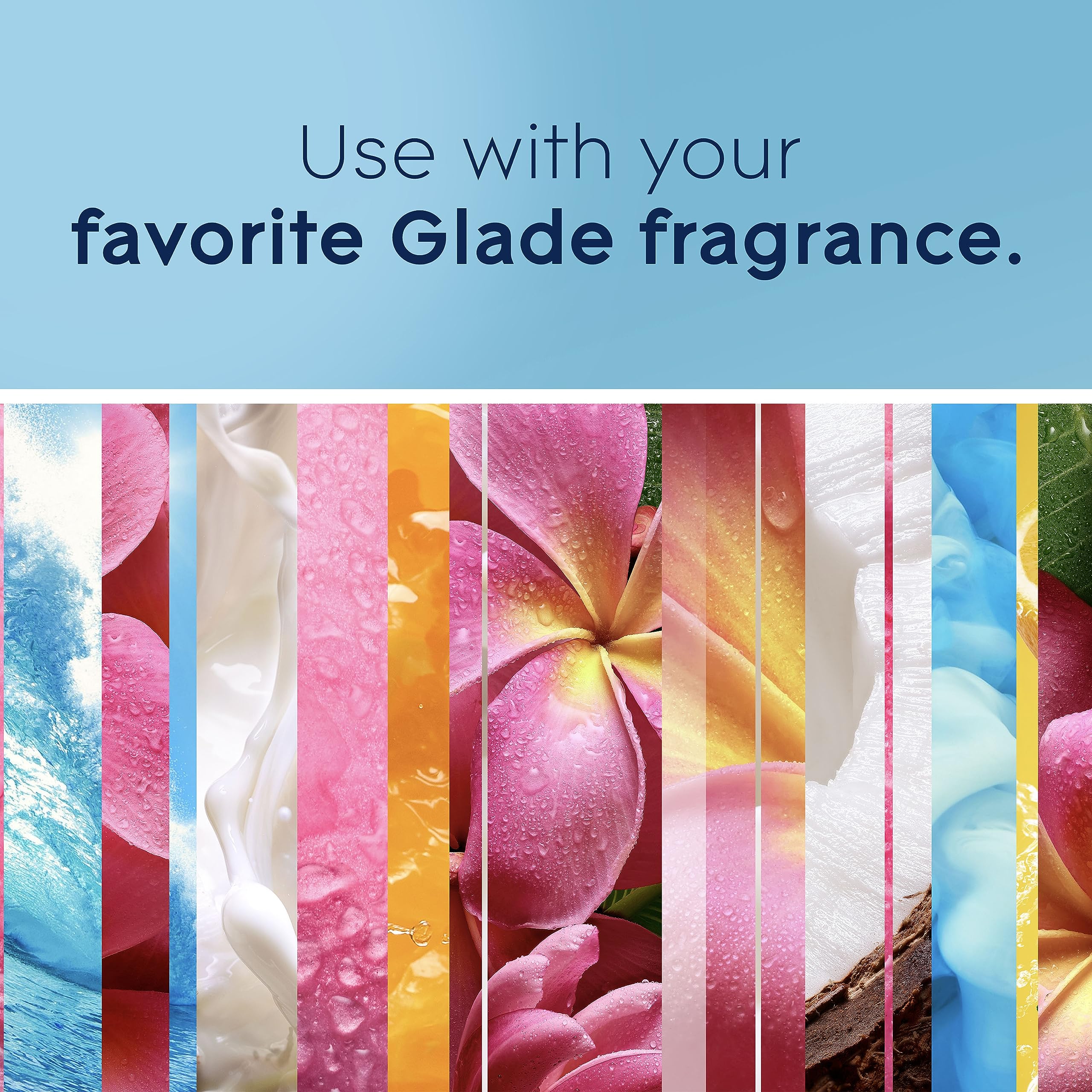 Glade Plugins Air Freshener Warmer, Scented And Essential Oils For Home And Bathroom, Up To 50 Days On Low Setting, 5 Count