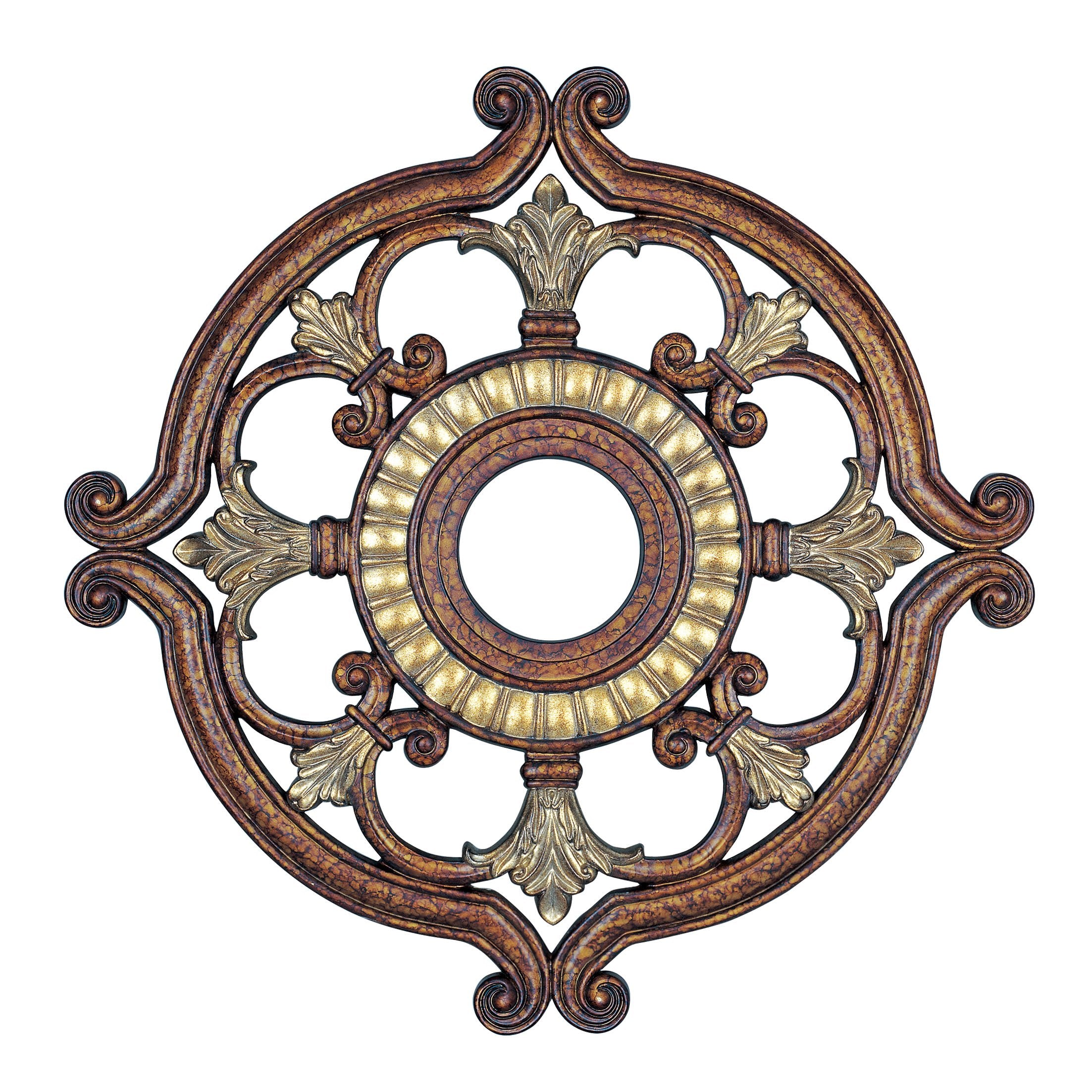 Livex Lighting 8216 64 Ceiling Medallion In Palacial Bronze With Gilded Accents, 0.1 X 0.1 X 1.5