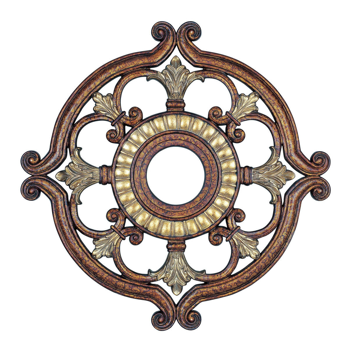 Livex Lighting 8216 64 Ceiling Medallion In Palacial Bronze With Gilded Accents, 0.1 X 0.1 X 1.5