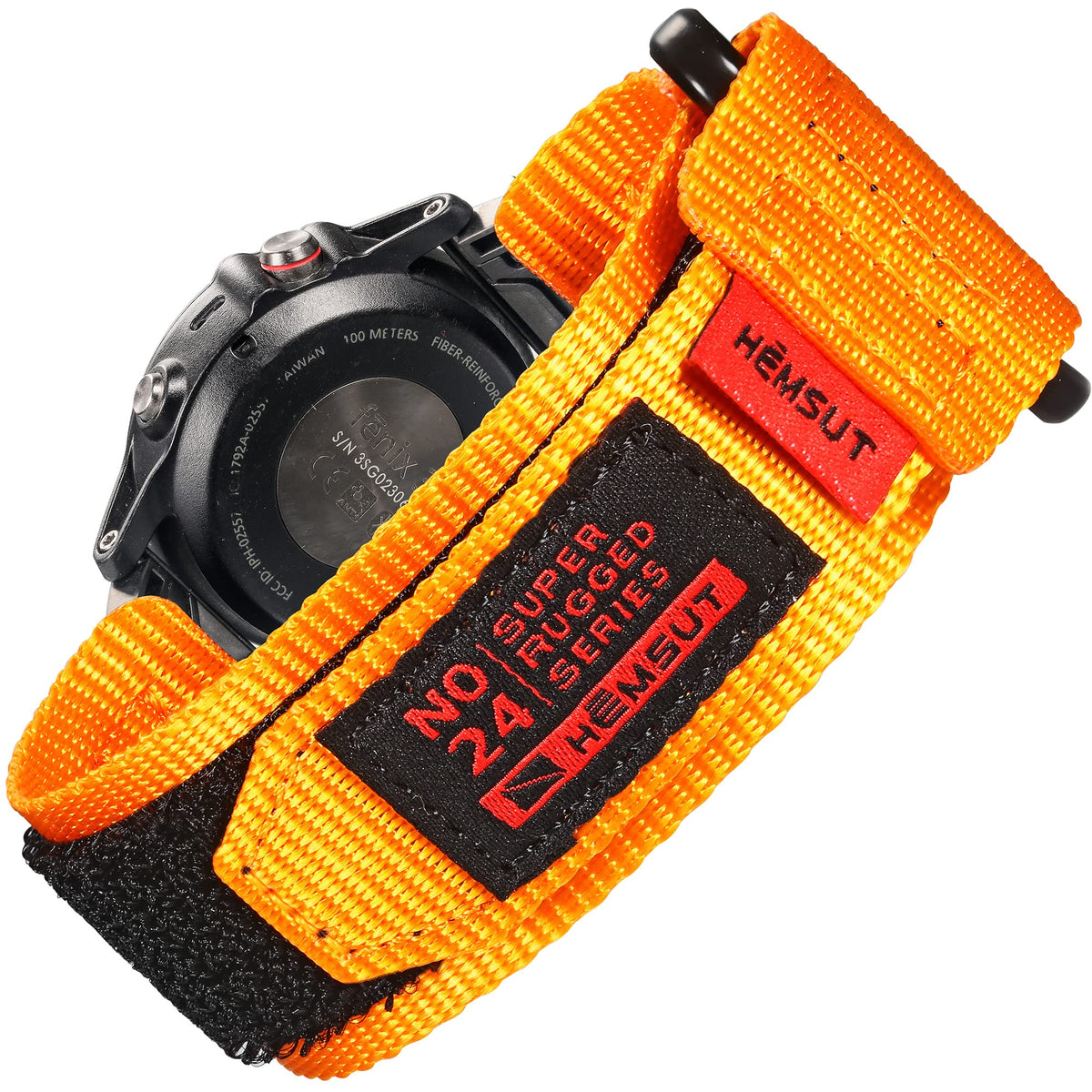 Compatible With Garmin Watch Band, Super Rugged Extral Long Nylon Sports Strap With Woven Loop Design For Fenix/Forerunner/Vivoa