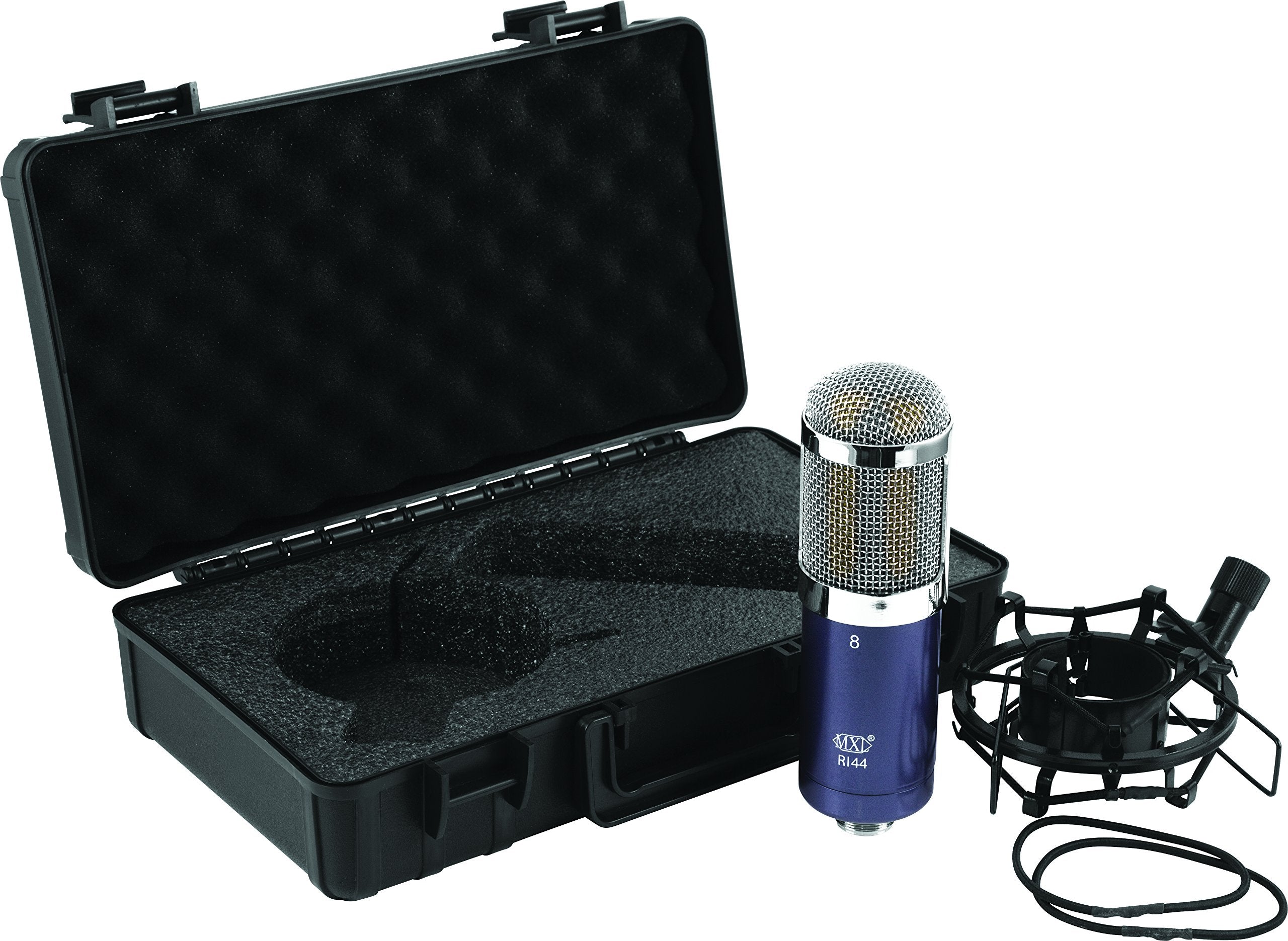 Mxl R144 Multi-Purpose Ribbon Microphone With Shockmount, Purple (Mxl R144)