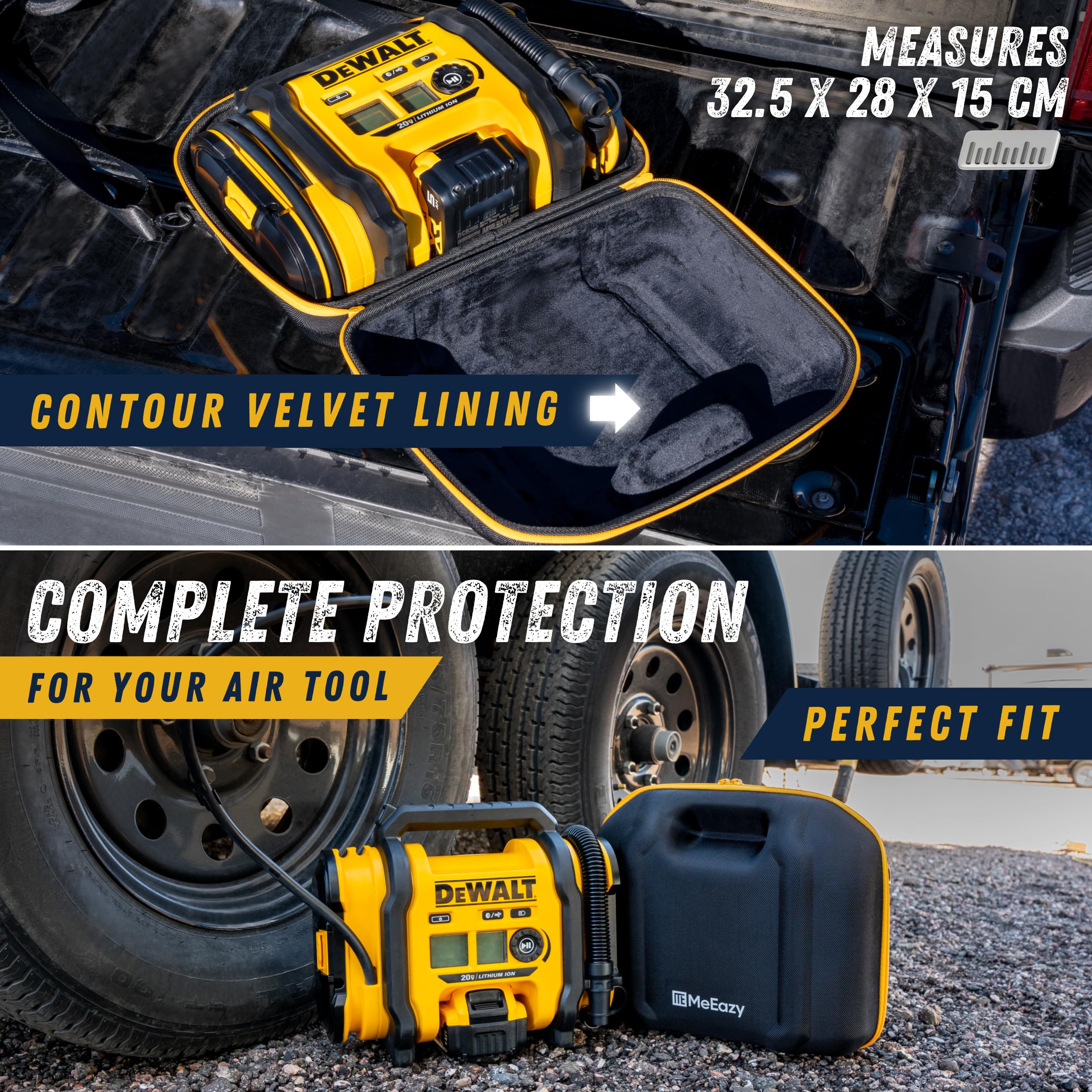 Meeazy Hard Case, Protective Custom Fit Padded Storage Bag With Ykk Zippers, Form Fitting Shell, And Wide Shoulder Strap For Dew