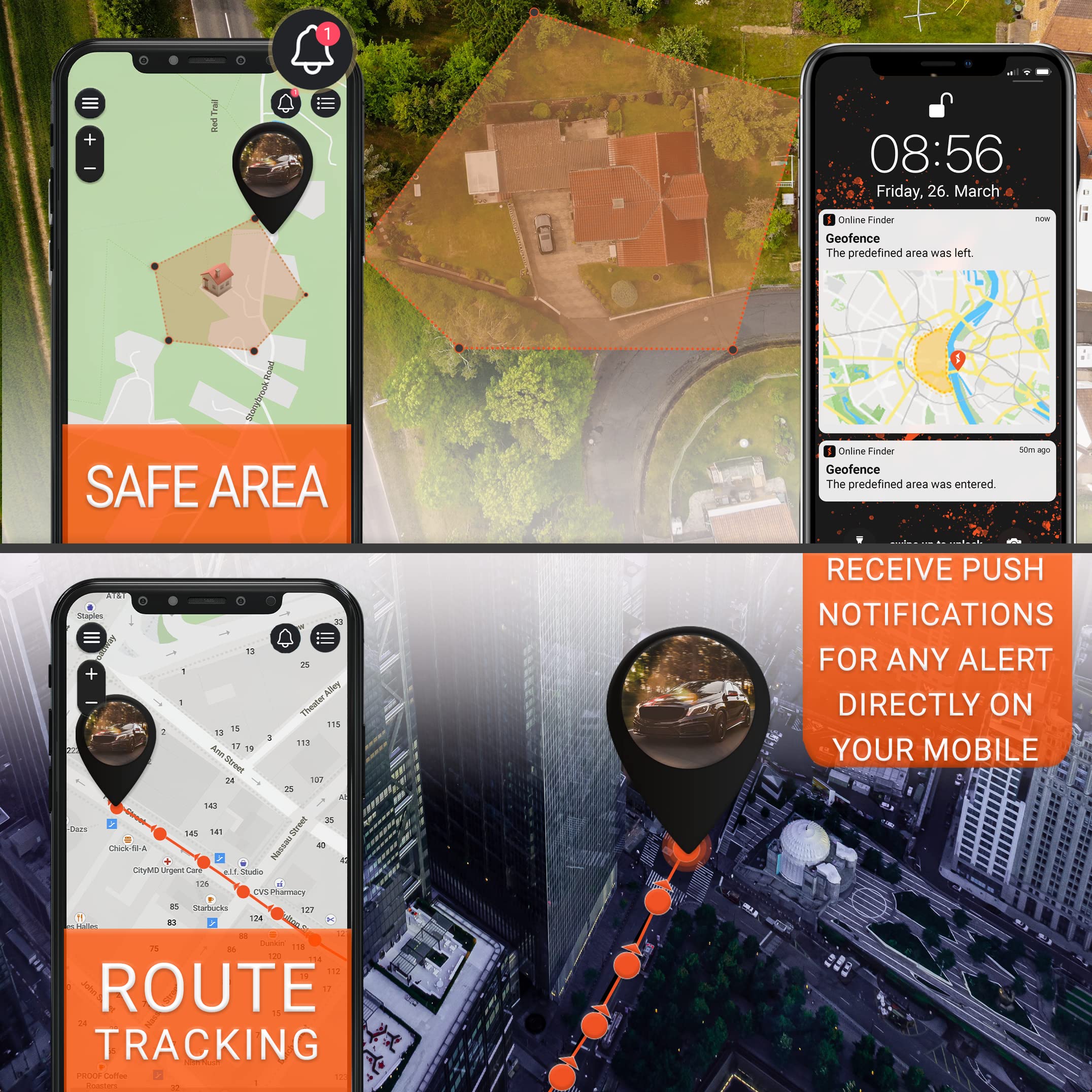 Paj Gps Vehicle Finder 4G, 1.0   Cellular Connected, Real Time Tracking Gps Tracker For Cars, Motorcycles, Trucks & More   Versa