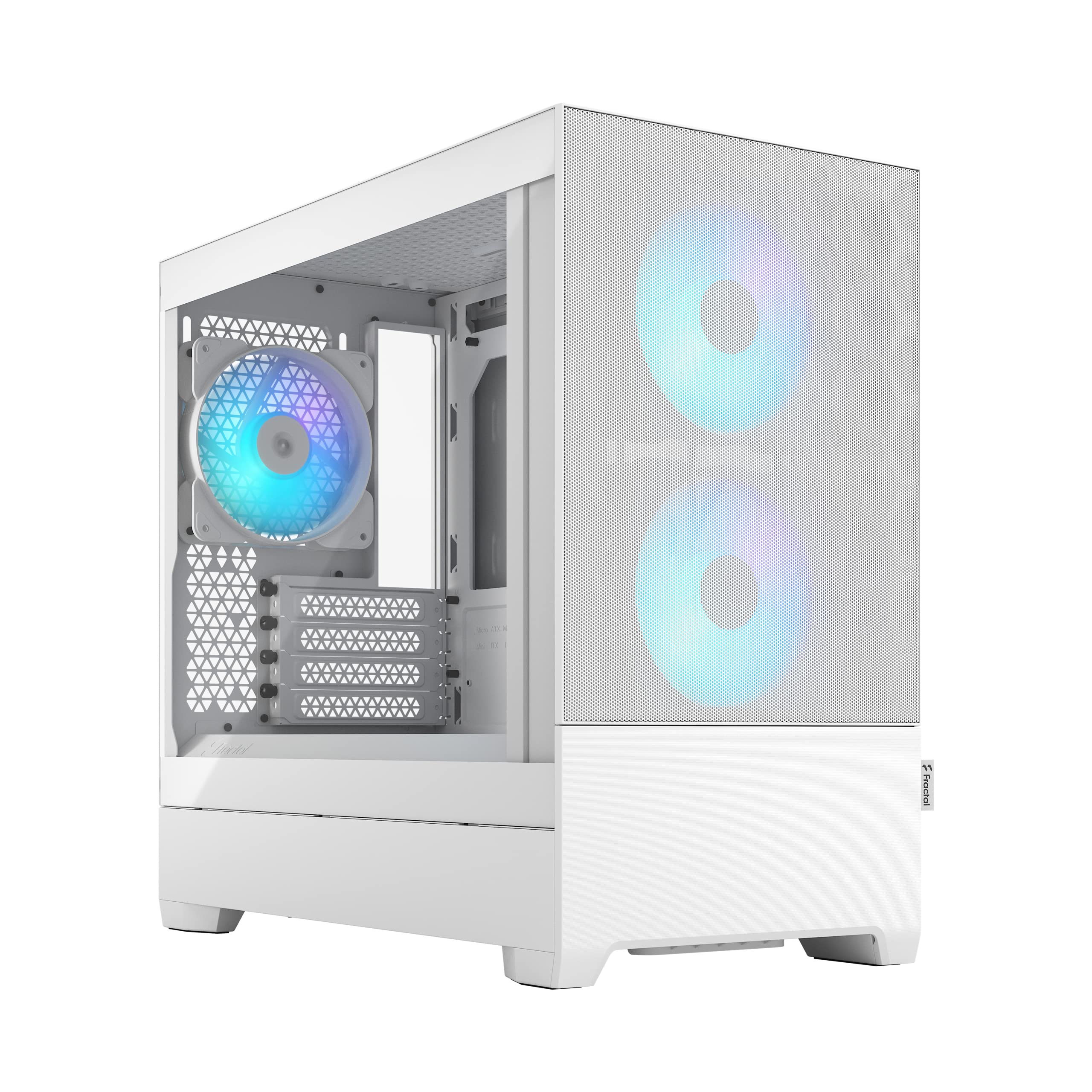 Fractal Design Pop Mini Air Rgb White Core Tempered Glass Clear Tint