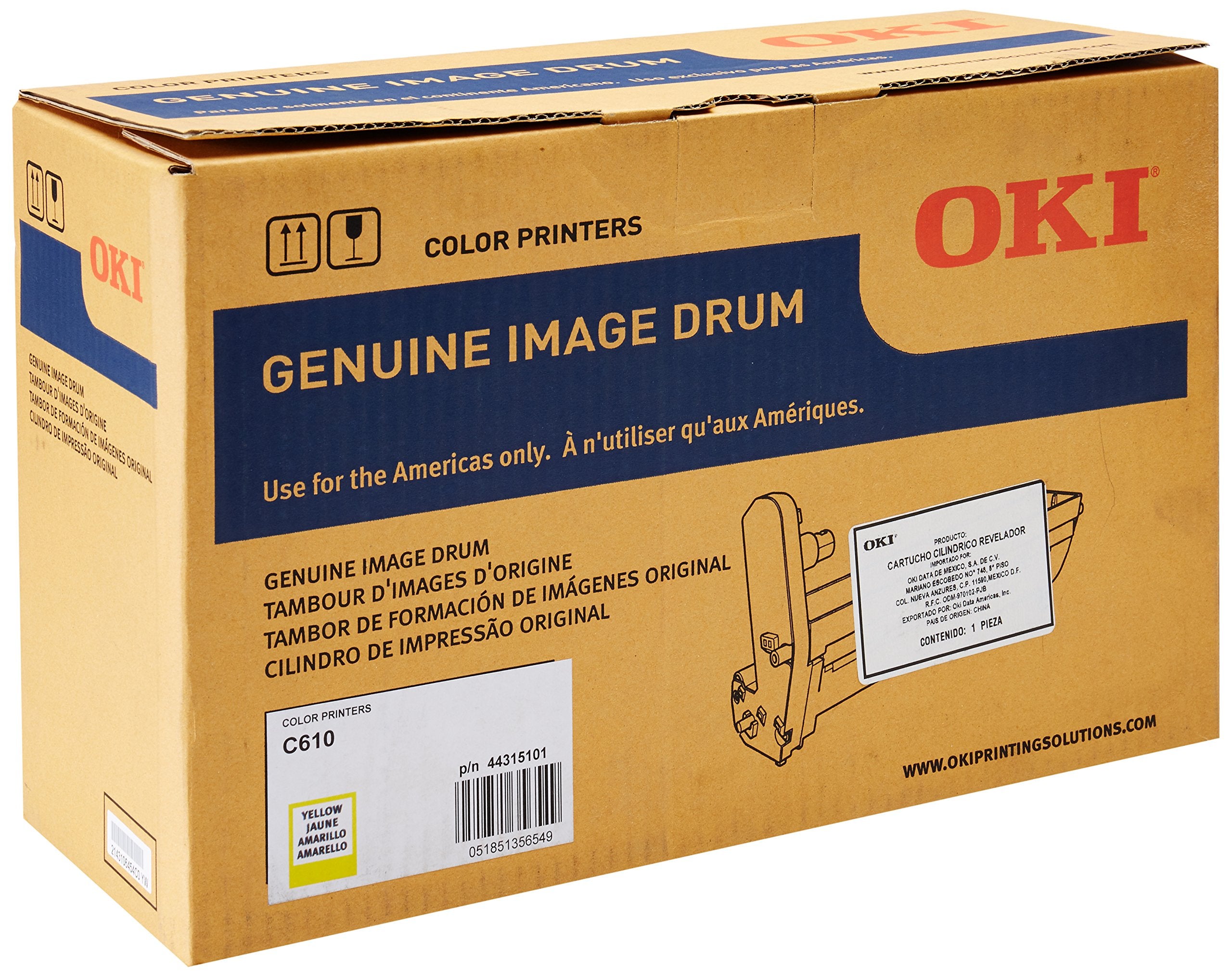 Oki Yellow Image  Drum, 20000 Yield (44315101)