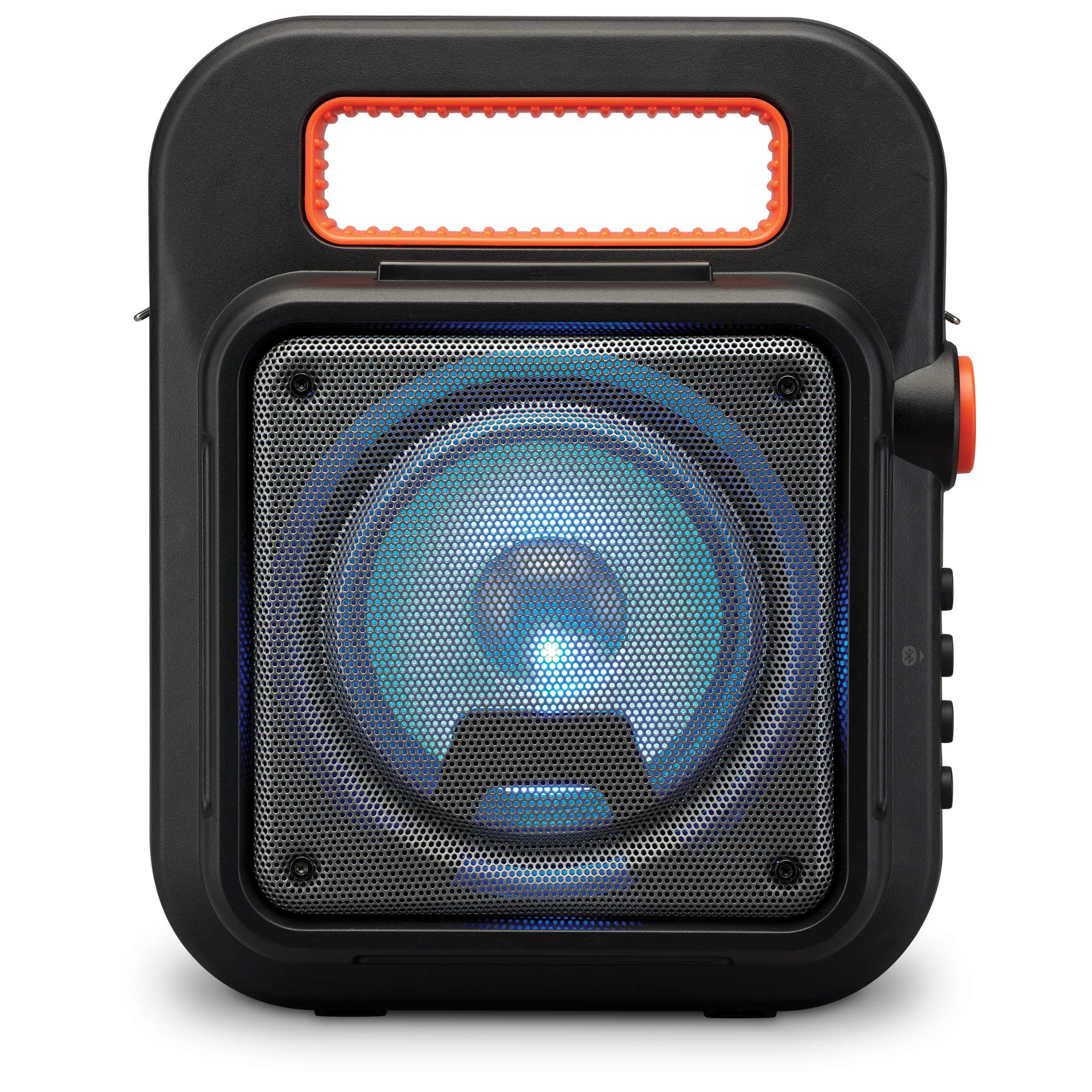 Ilive Isb309B Wireless Tailgate Party Speaker, With Led Light Effects And Built In Rechargeable Battery, Black