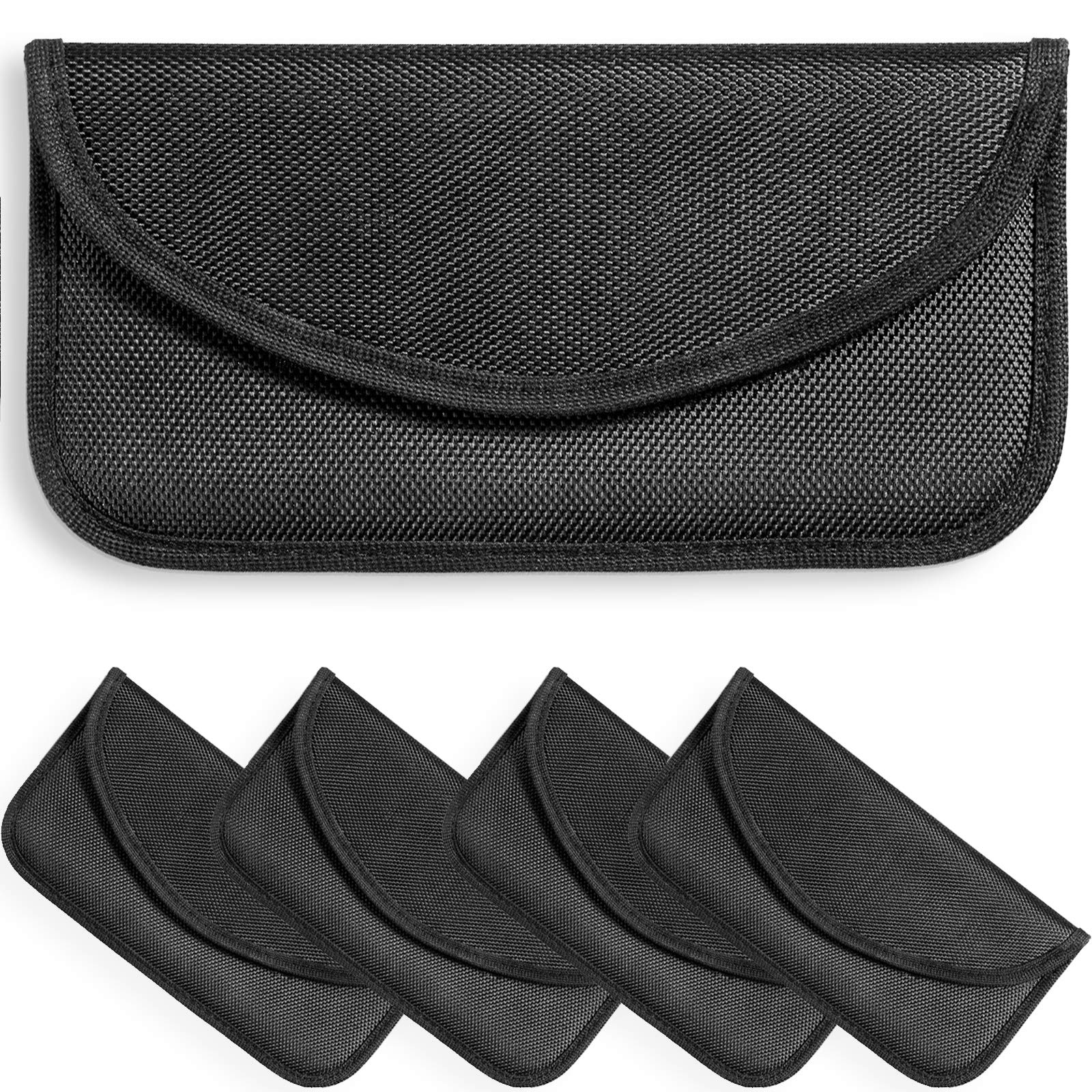 4 Pieces Faraday Bags Phone for Key Fob Protector Car RFID Signal Blocking Anti-Tracking Faraday Pouch Shielding Wallets for Cel
