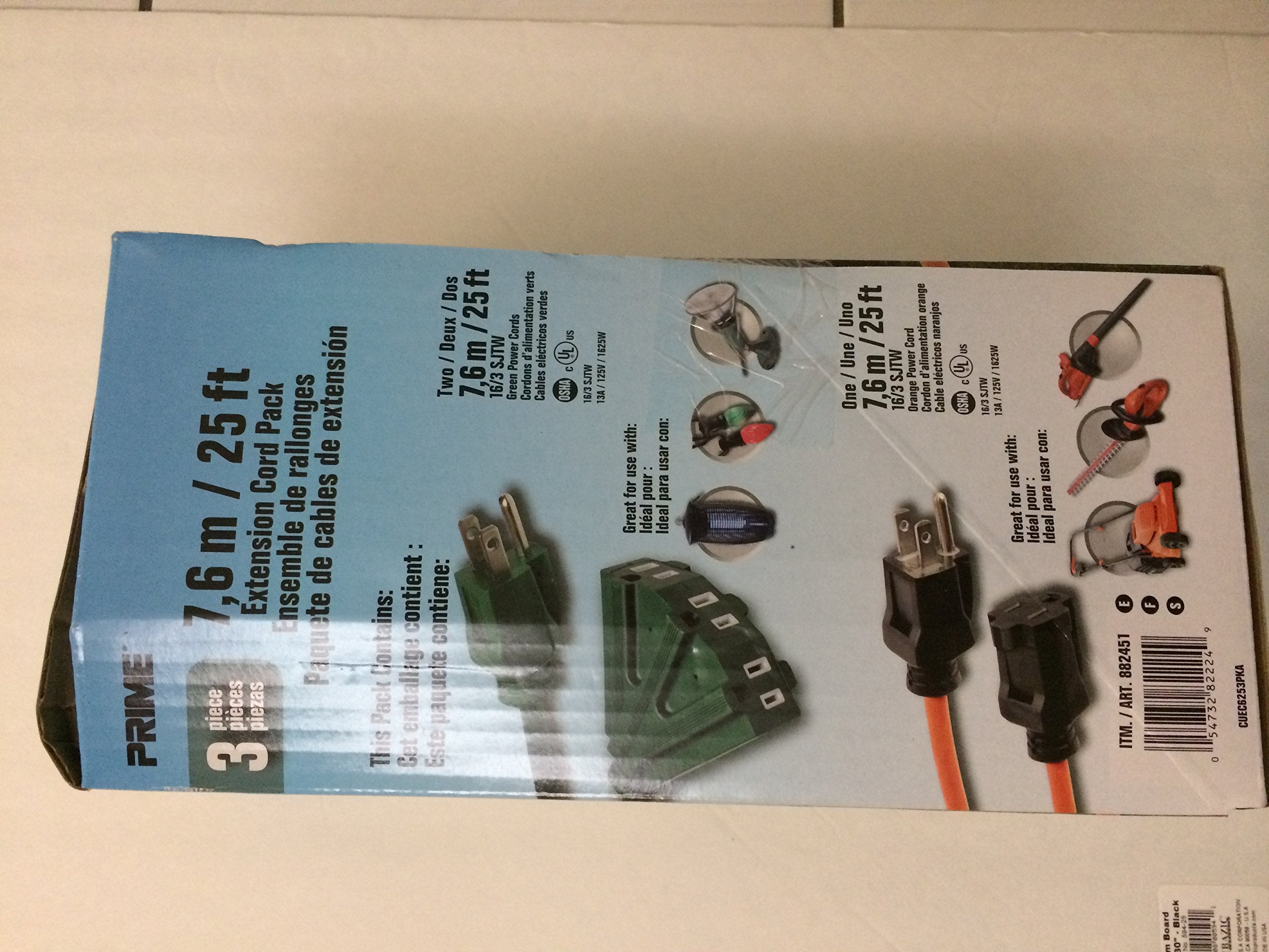 Prime 25 Foot Extension Cord