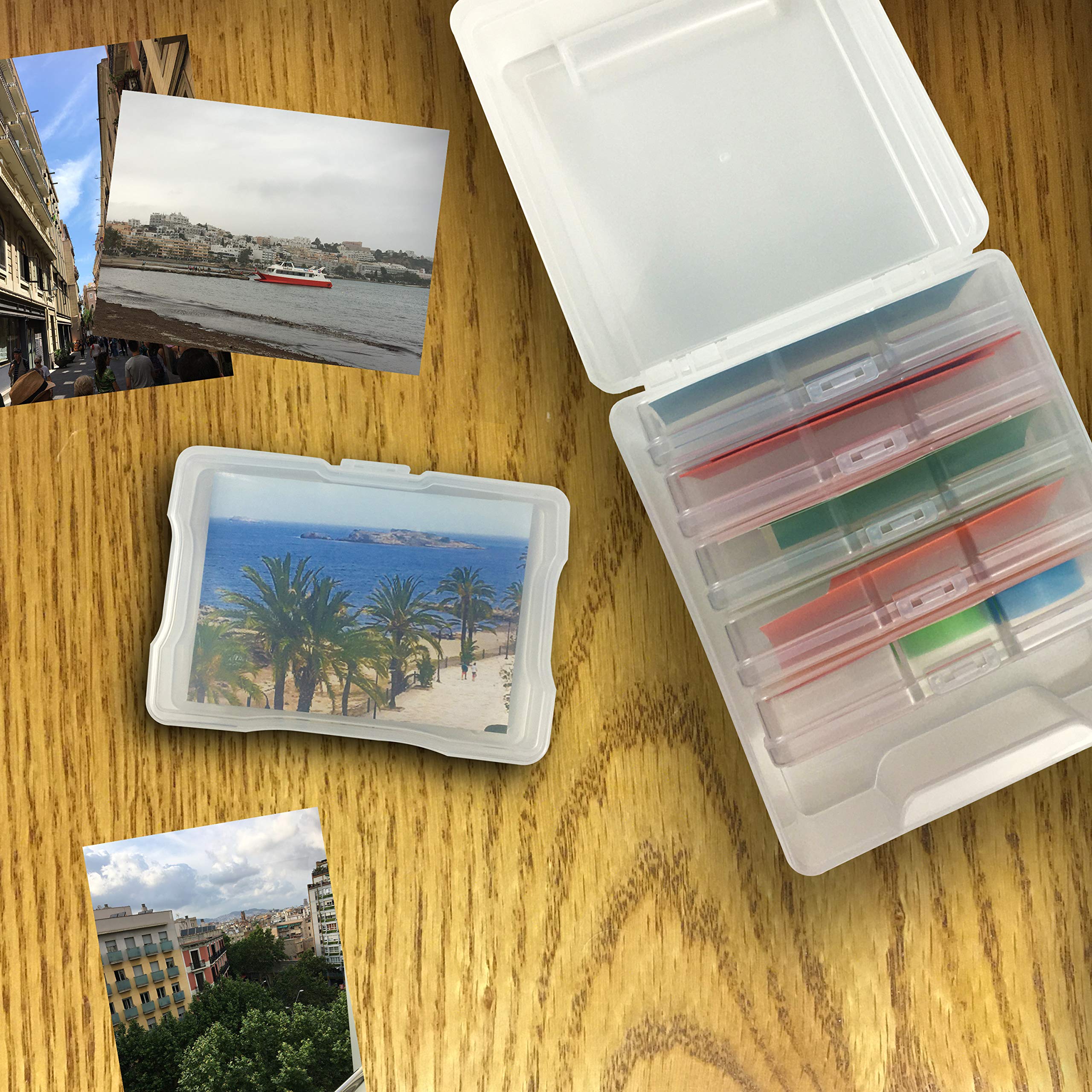 Photo Storage Box With 4   X6    Inner Photo Organizer Cases   6 Protective Inner Photos Storage Containers To Protect From Dust