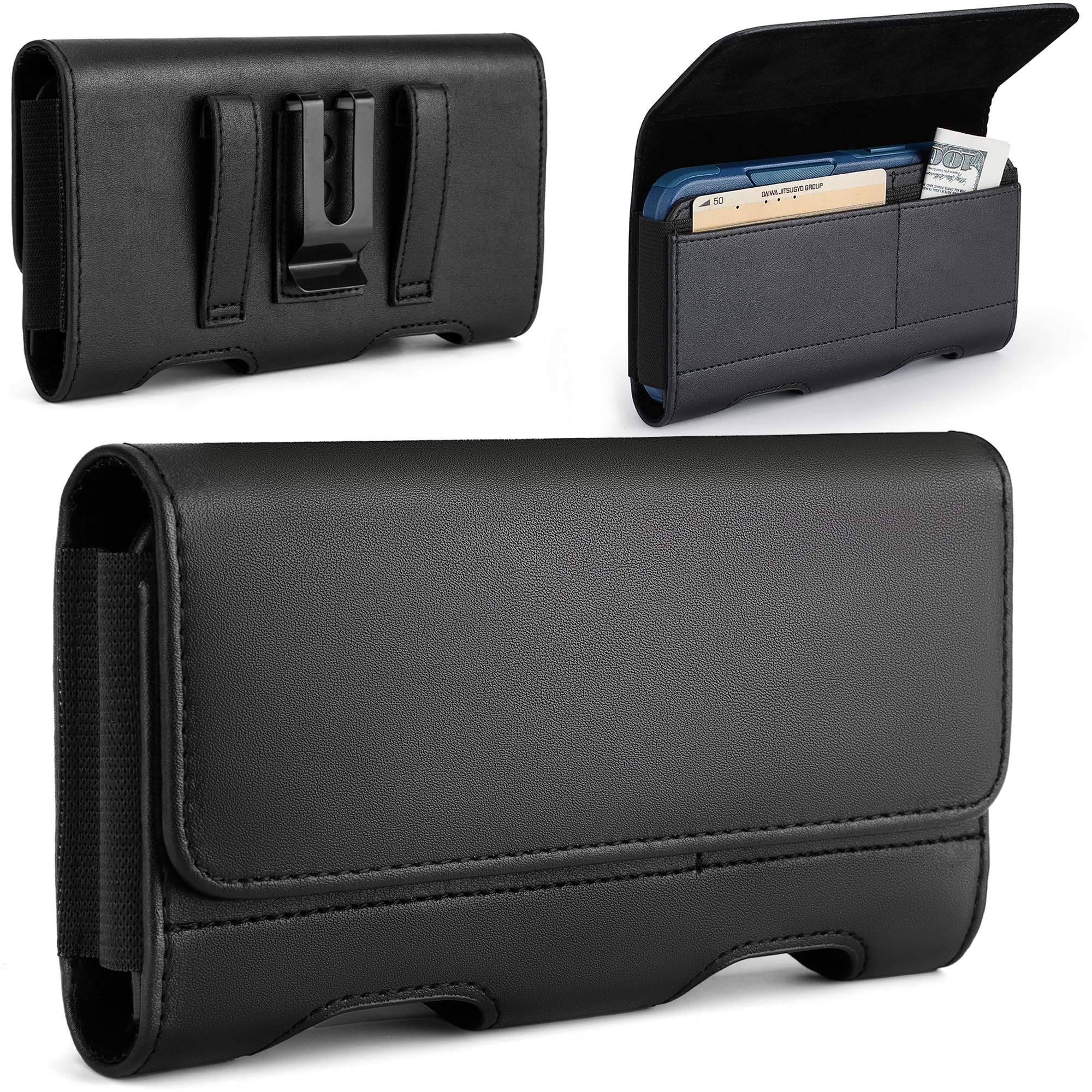 Mopaclle Phone Holster for iPhone 16 Pro Max,15 Pro Max 15 Plus, 14 Pro Max 13 Pro Max, 12 Pro Max 11 Pro Max, 8 Plus, Premium C