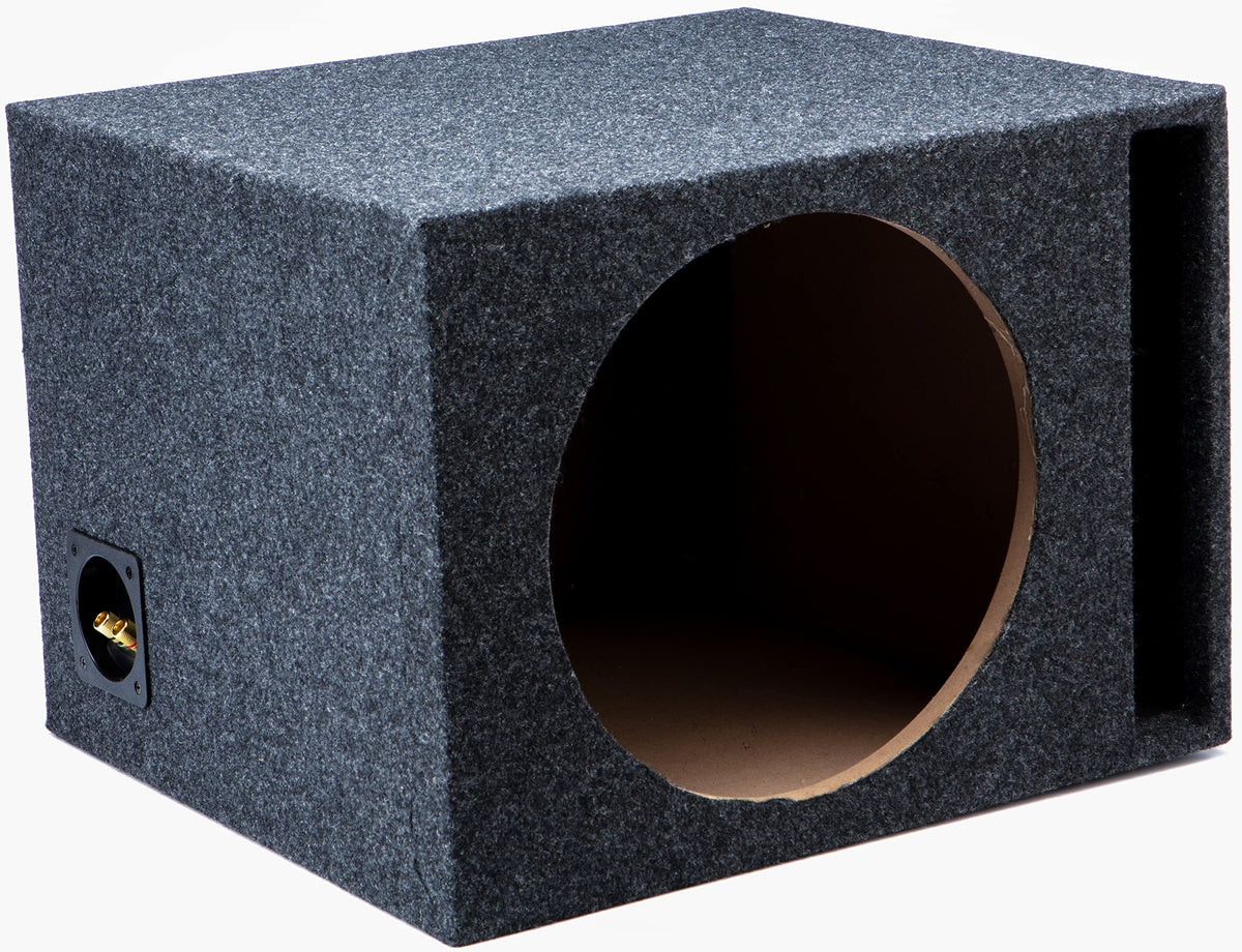 Car Audio Single 12'' Vented Subwoofer Stereo Sub Box Ported Enclosure 5/8'' Mdf
