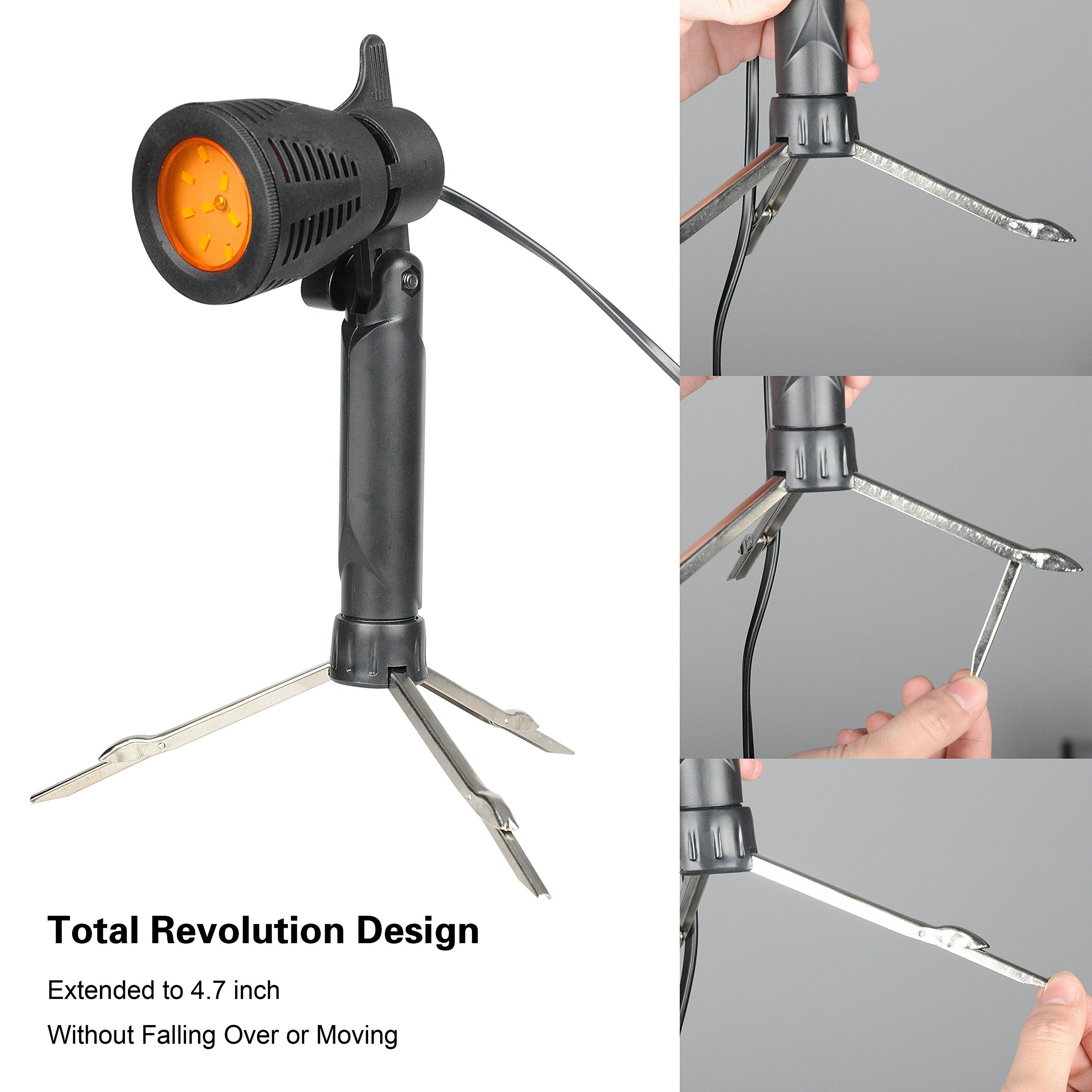 Emart Photography Led Continuous Light Lamp 5500K Portable Camera Photo Lighting For Table Top Studio   2 Sets