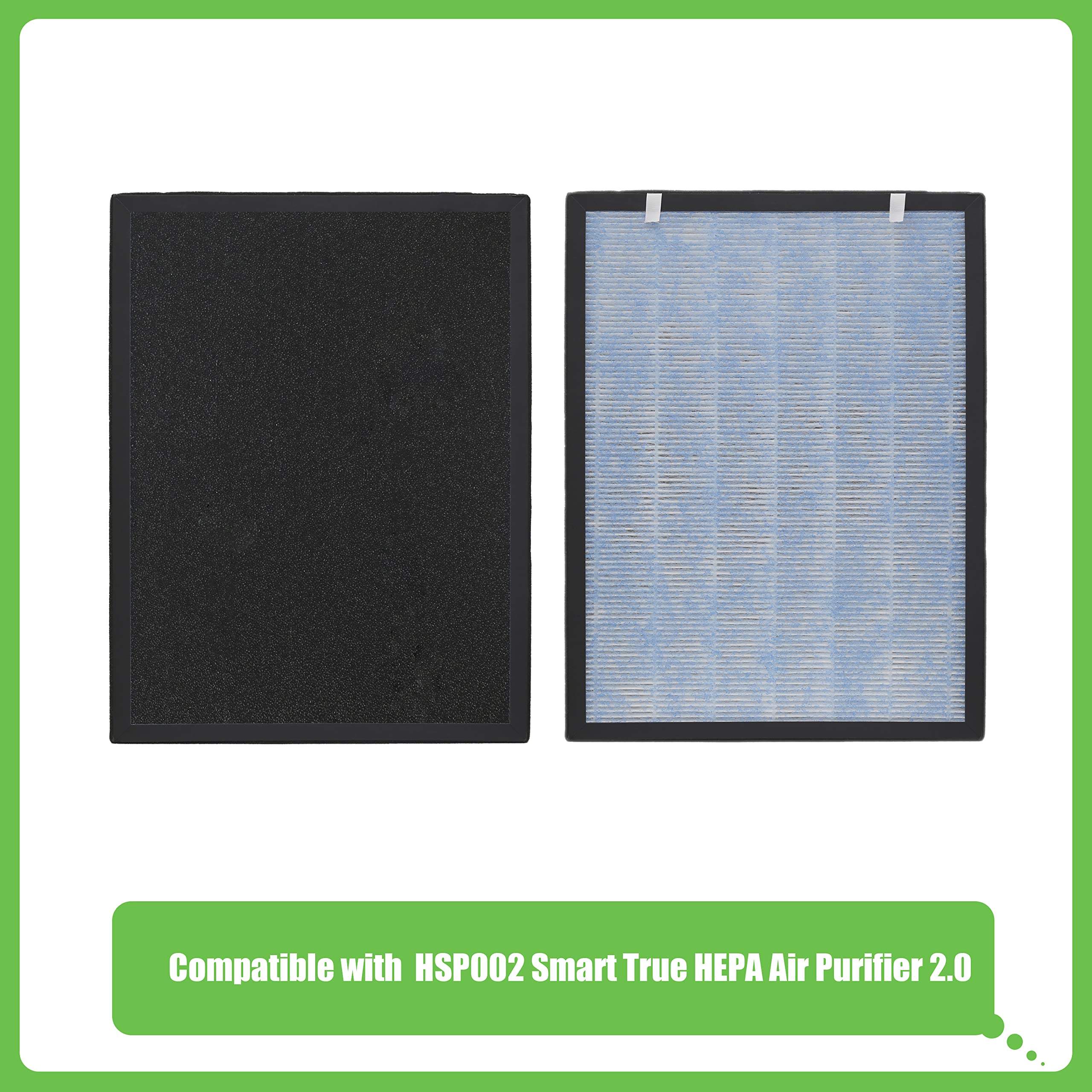 Hichoryer Hsp002 Replacement Filter, Compatible With Hathaspace Hsp002 Smart True Hepa Air Purifier 2.0, 1 Pack