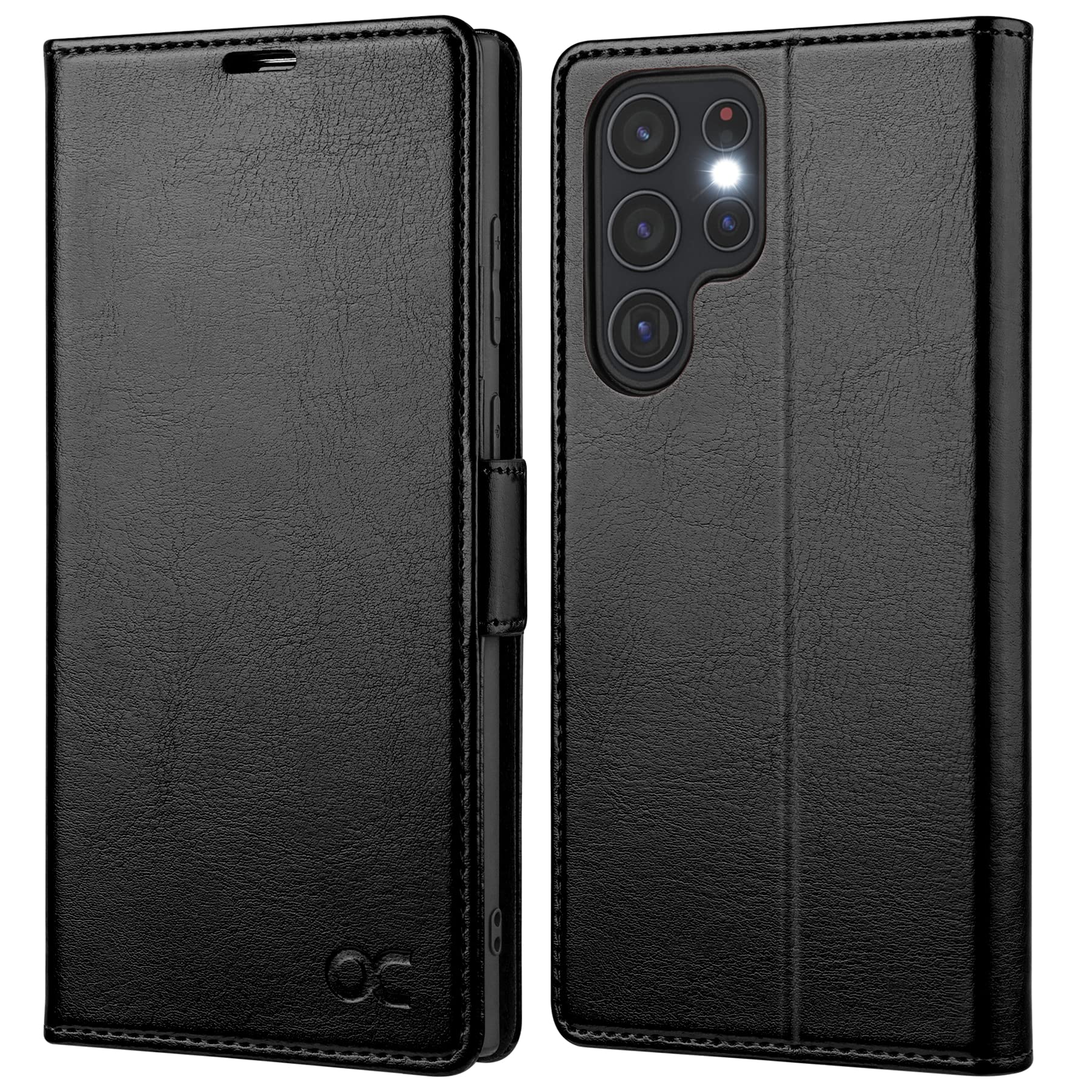 Ocase Compatible With Galaxy S22 Ultra 5G Wallet Case, Pu Leather Flip Folio Case With Card Holders Rfid Blocking Kickstand [Sho