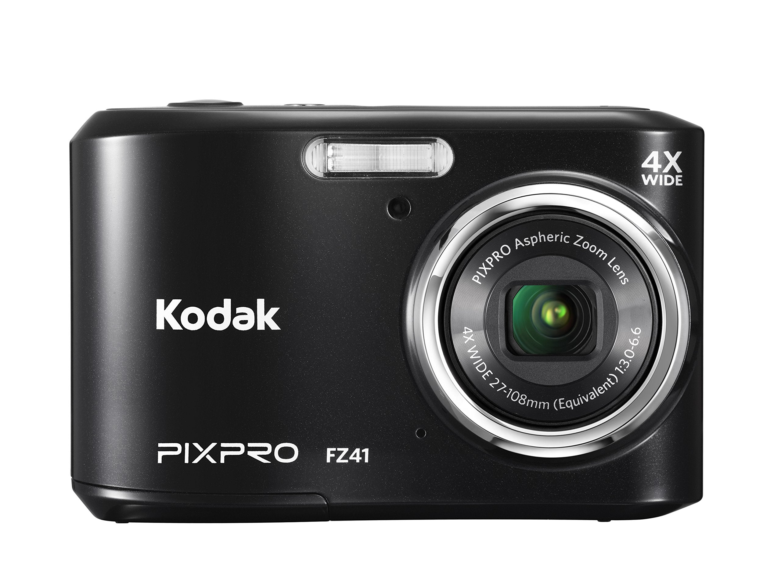 Kodak Pixpro Friendly Zoom Fz41 16 Mp Digital Camera With 4X Optical Zoom And 2.7'' Lcd Screen (Black)