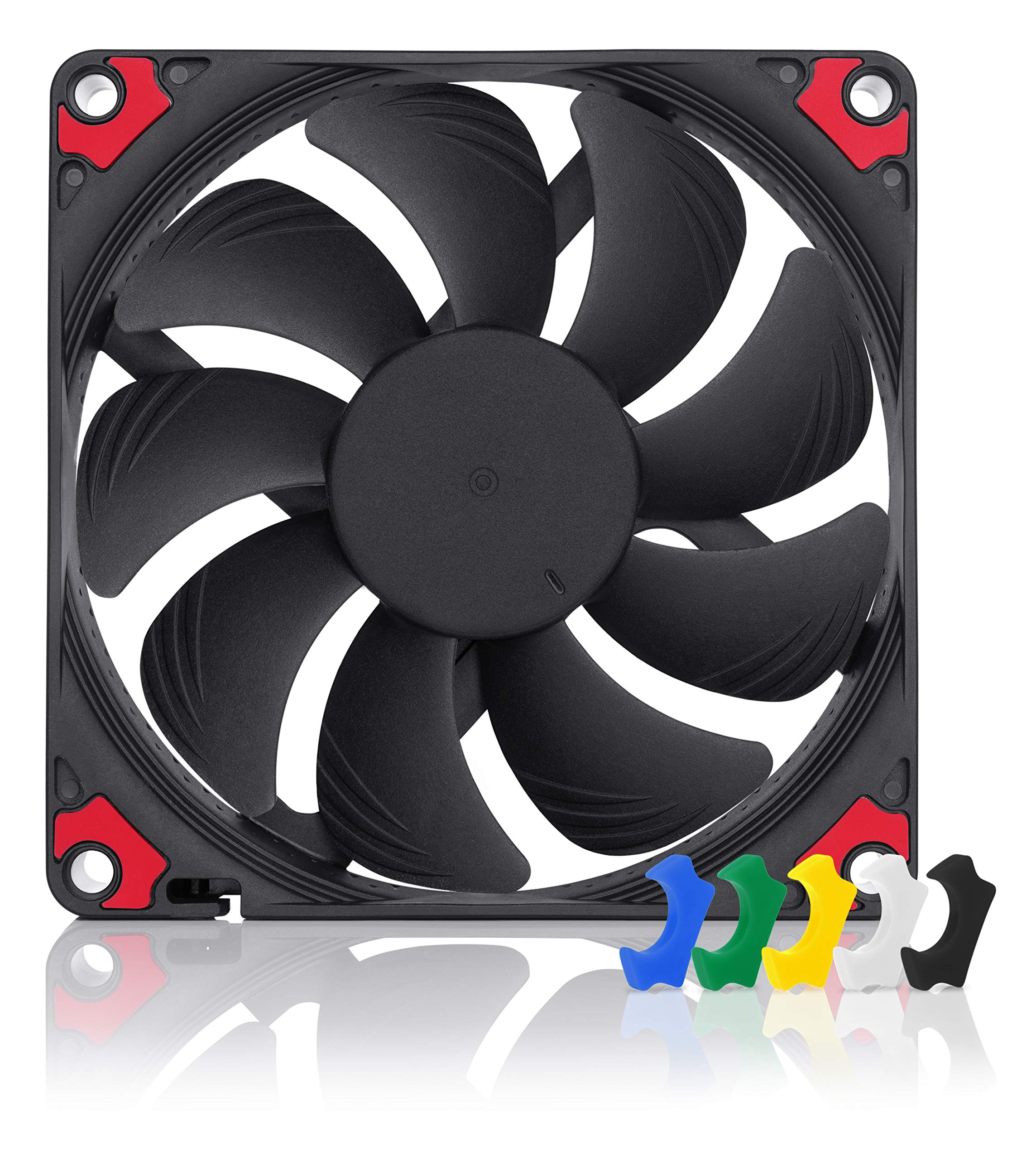 Noctua Nf A9X14 Hs Pwm Chromax.Black.Swap, Premium Quiet Slim Fan, 4 Pin (92X14Mm, Black)