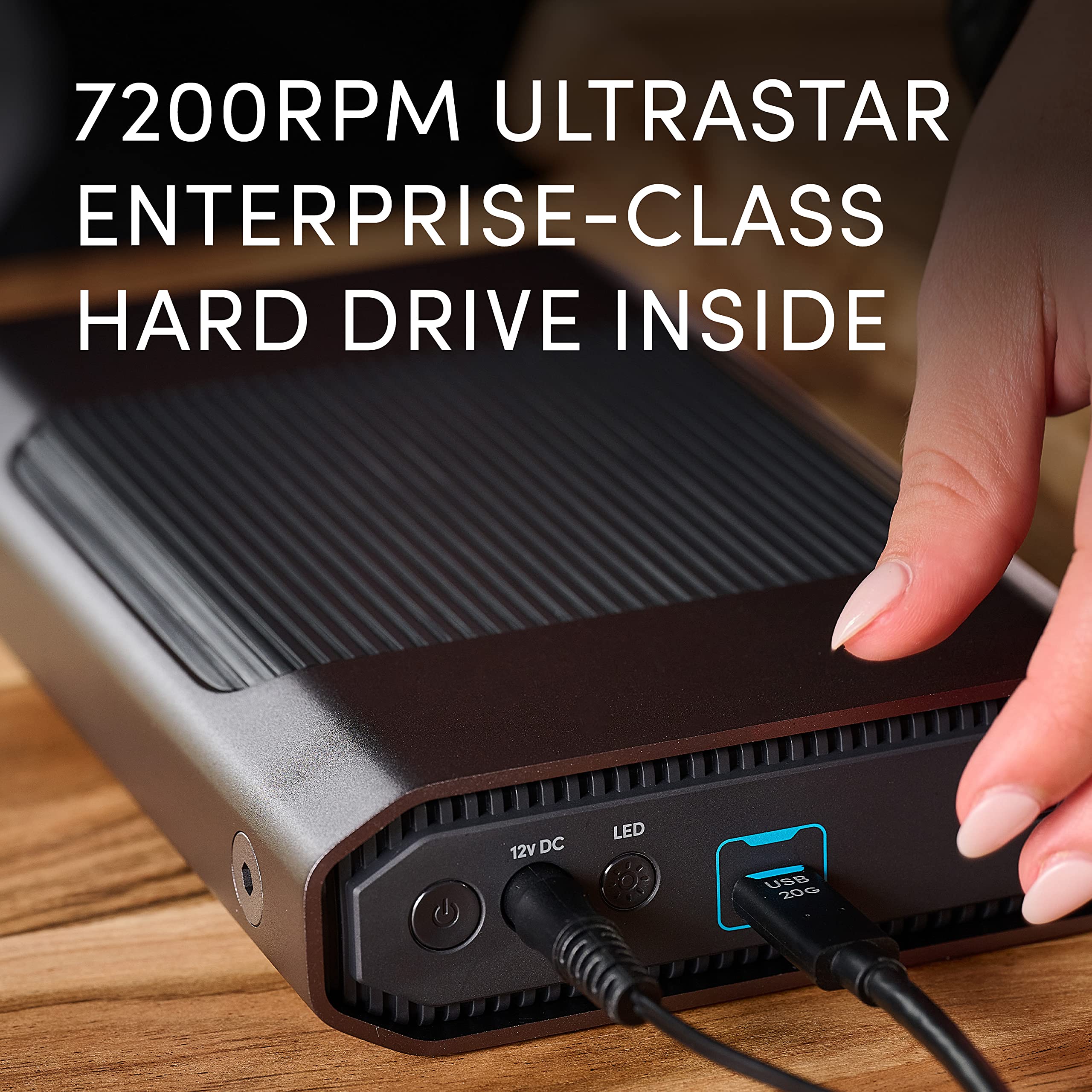 Sandisk Professional 8Tb G Drive Enterprise Class External Desktop Hard Drive   7200Rpm Ultrastar Hdd Inside, Usb C (10Gbps), Usb 3.2 Gen 2, Mac Ready   Sdphf1A 008T Nbaad