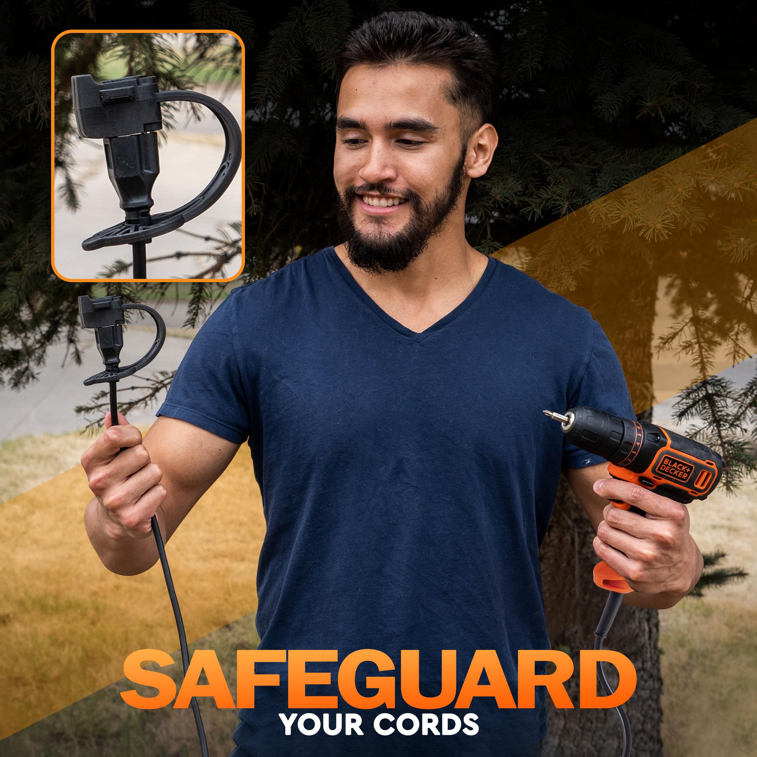 Prong Protector Outdoor Plug Cover For 120 Volt Plugs   Outside Plug Protectors For Extension Cord Cap End, 3 Prong Heater Block