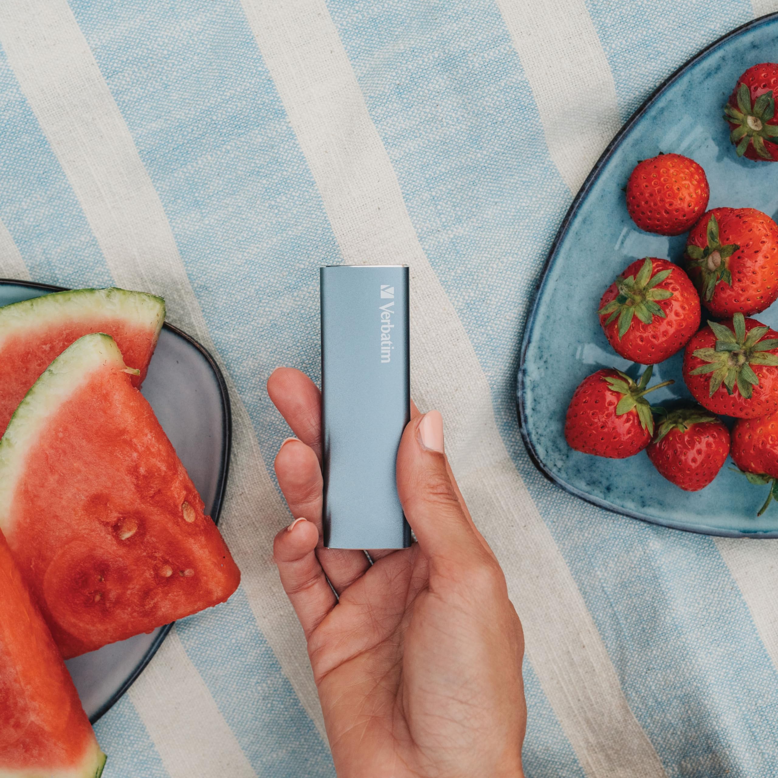 Verbatim 1Tb Vx500 Portable Ssd External Hard Drive Usb 3.1 Gen 2   Space Gray