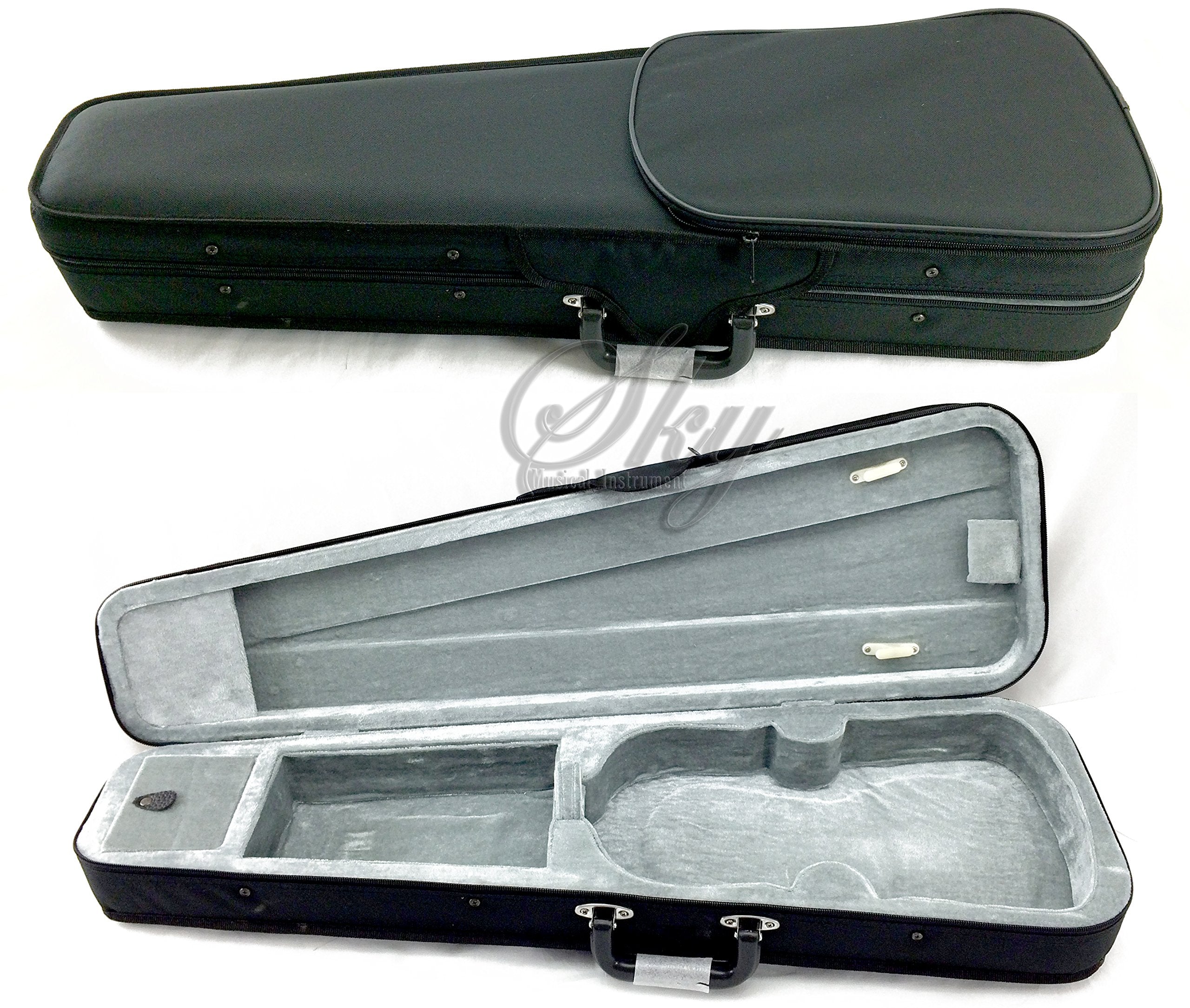 Sky Guarantee Sound 4/4 Size Student Beginner Violin Fiddle Outfit Natural Solid Maple Back Spruce Top With Case, Shoulder Rest,