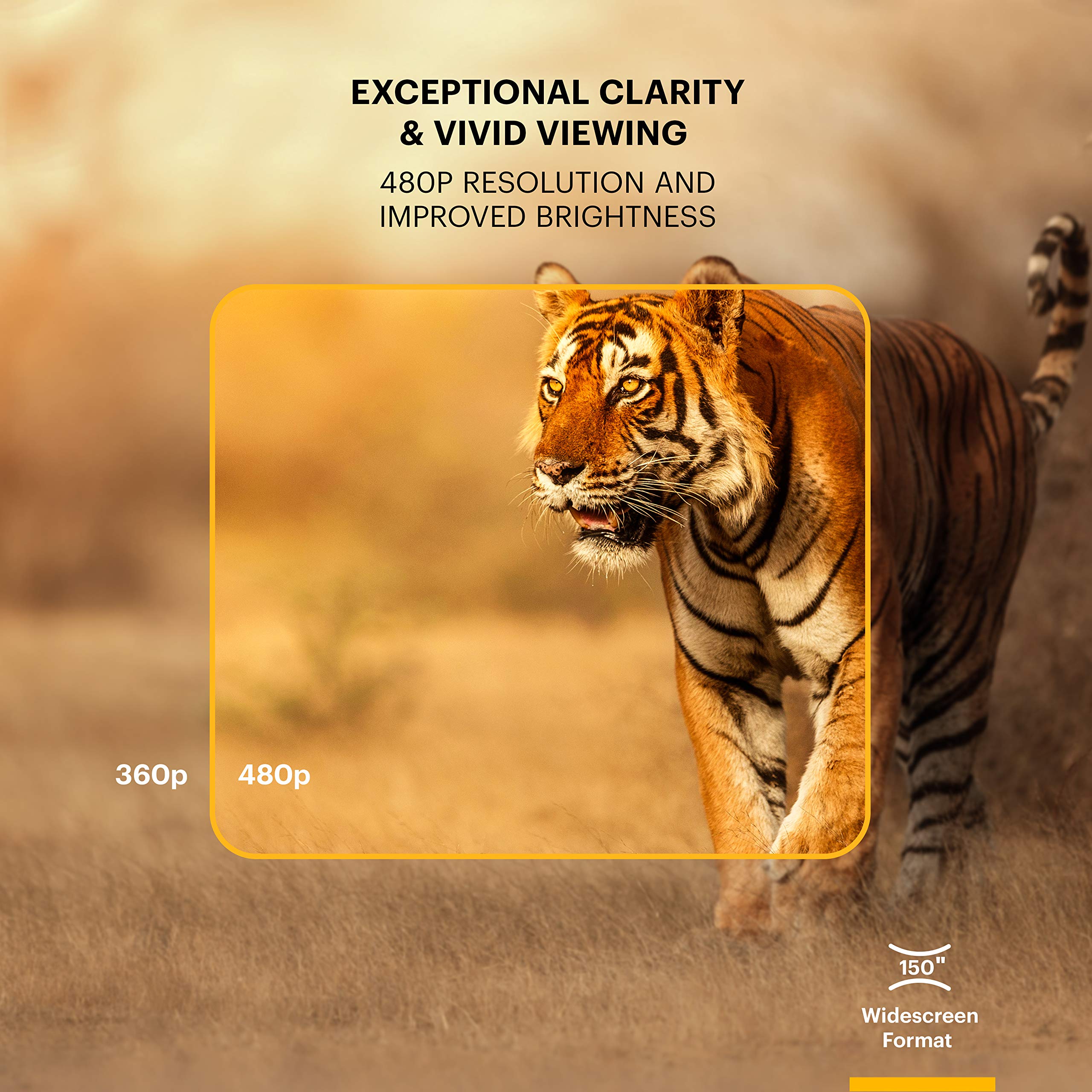 Kodak Flik X4 Home Projector | 4.0 Lcd Compact Home Theater System Projects Up To 150    With 1080P Compatibility & Bright Lumen