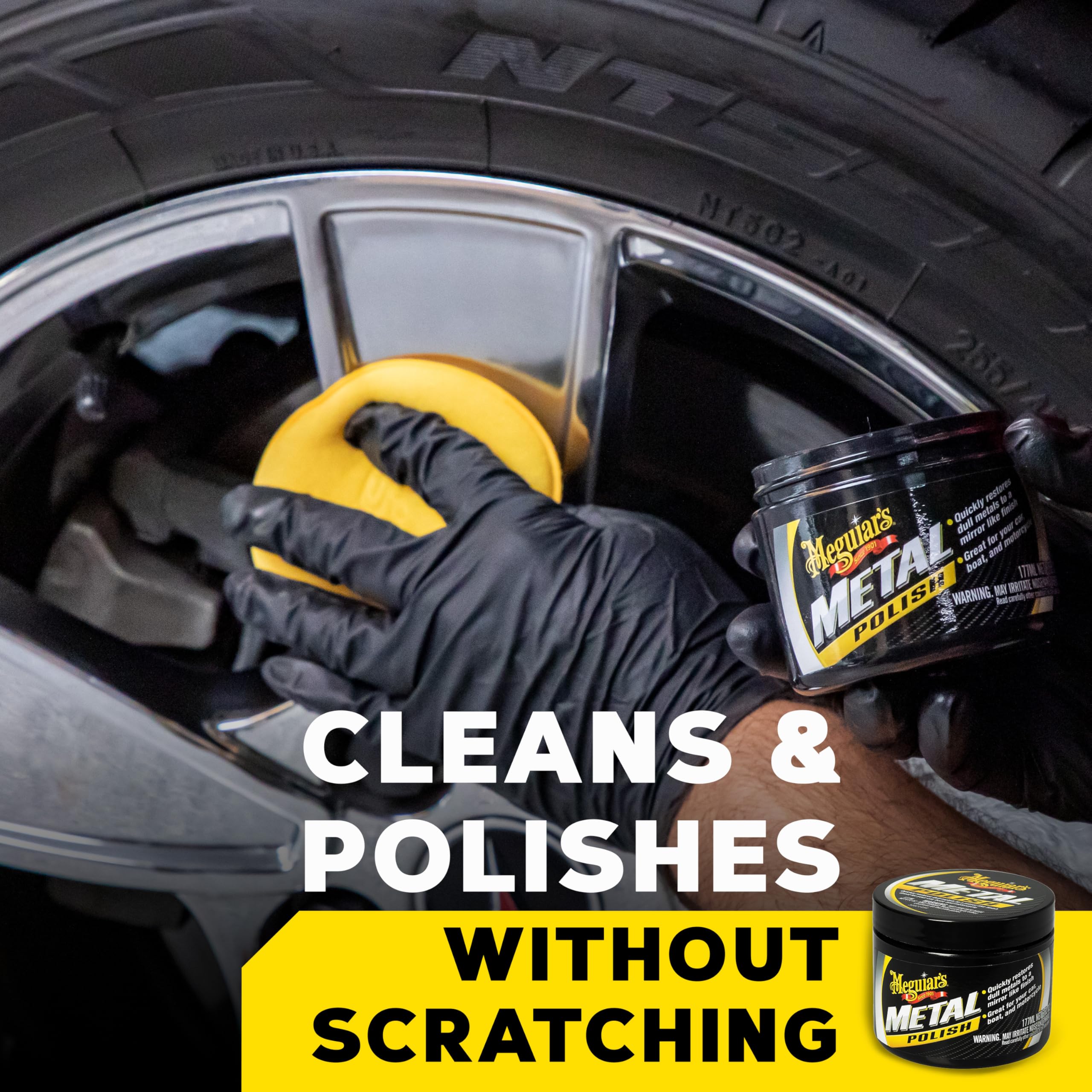 Meguiar'S G211606 Metal Polish, Safe For All Uncoated Metals, Removes Stains And Swirls For A Quick And Easy Clean, Restores Shi,WBAUVB0B3NMFN2L