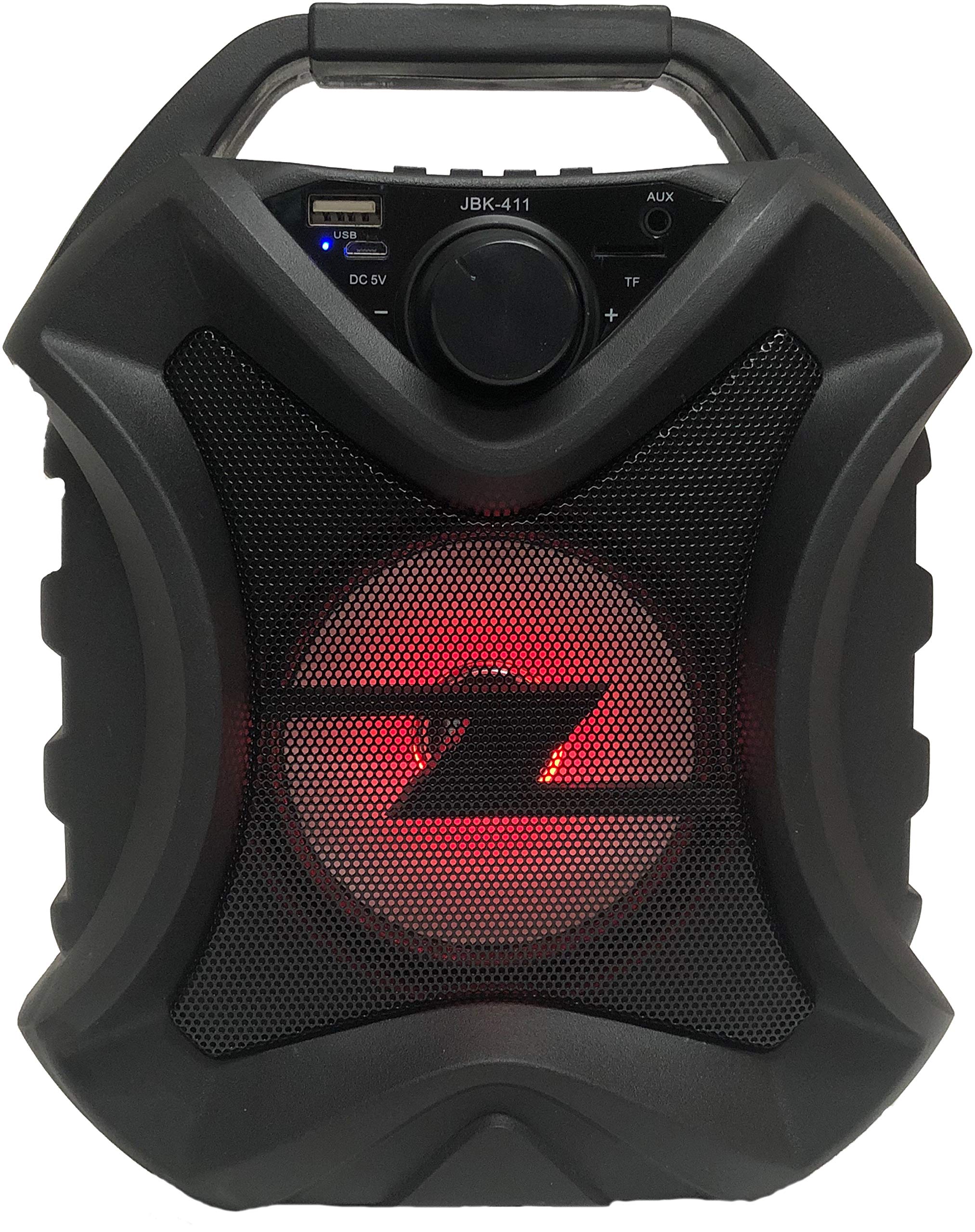 Bass Rockers Jbk 411 Tf/Usb Mp3 Player Bluetooth Portable Hi Fi Speaker   1 Pack