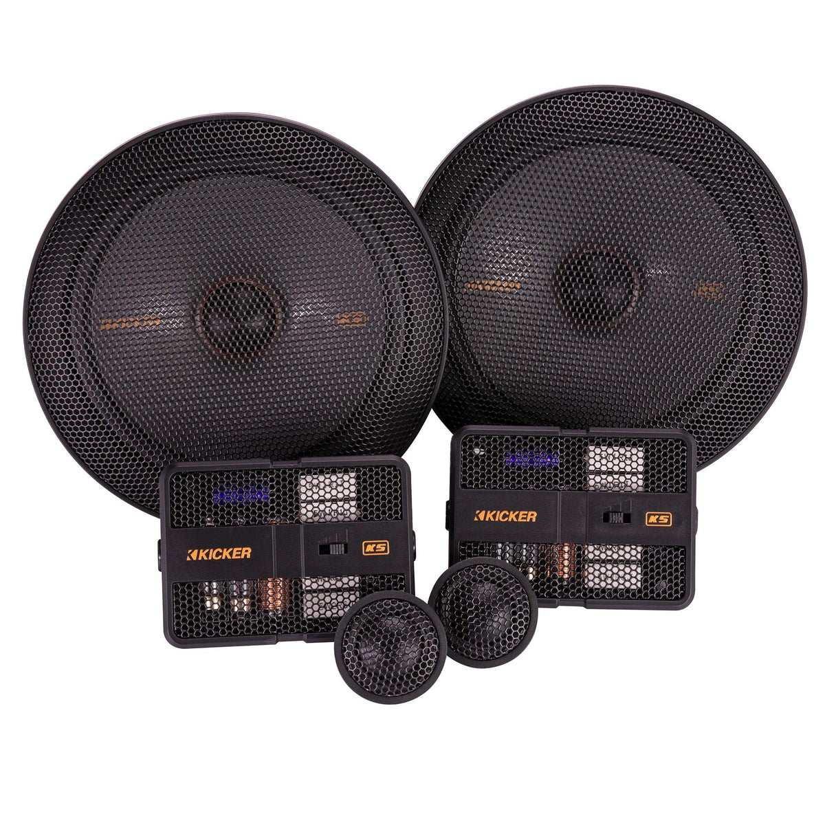 Kicker 47Kss6704 Ks Series 6.75'' Component System With 1'' Tweeters, 4Ohm