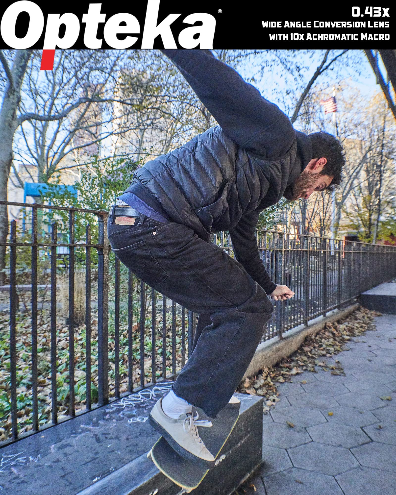 Opteka 0.43X High Definition Auto Focus Wide Angle Lens With Macro Attachment For Canon, Fuji, Nikon, Panasonic, Sony And Sigma