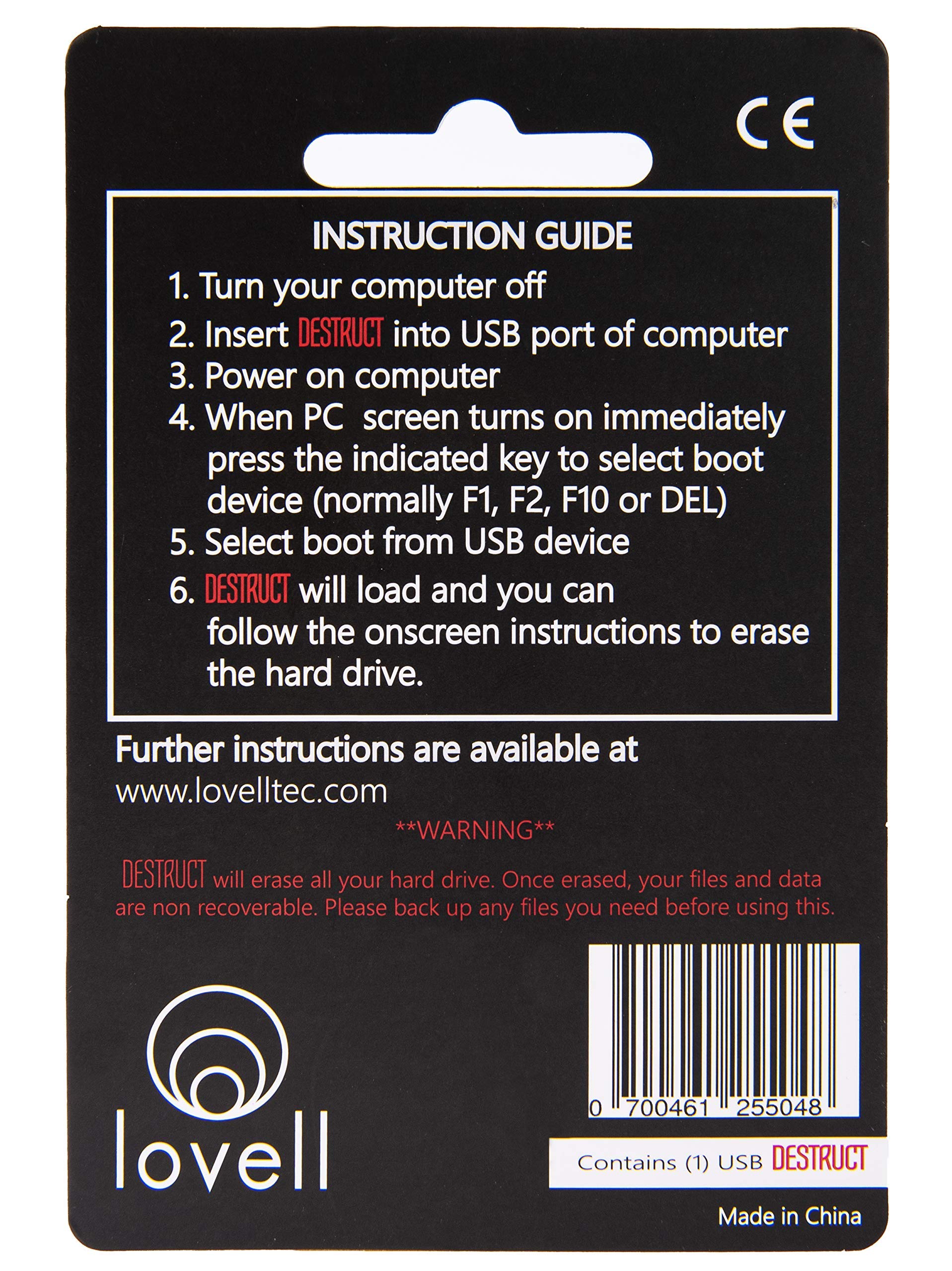 Destruct Usb Gadget   Military Grade Hard Drive Wiper   Permanently Erase All Data On Pc And Laptops Before Selling