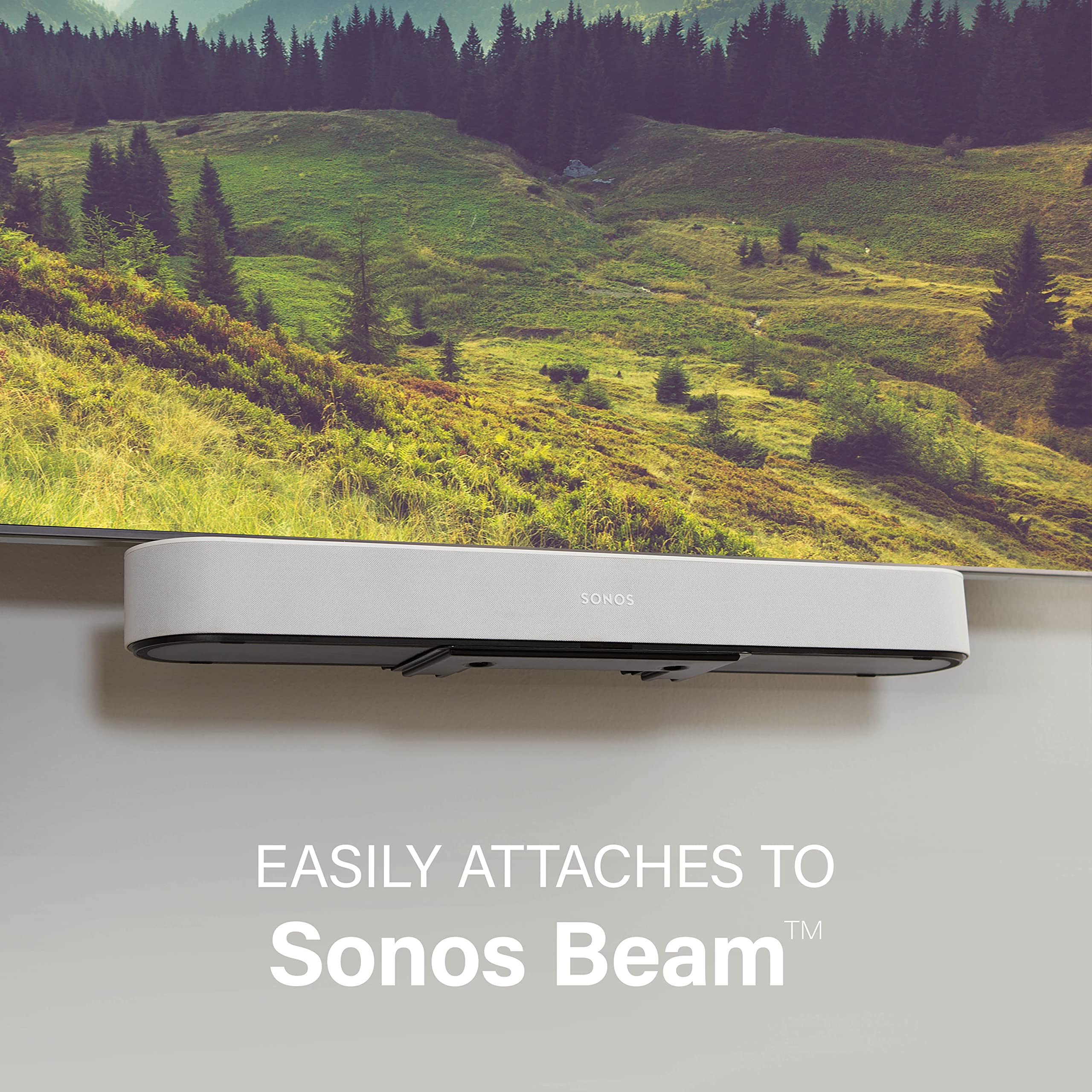 Sanus Soundbar Mount For Sonos Beam   Height Adjustable Up To 12'' & Designed To Work With Any Tv   Custom Fit To The Beam For O