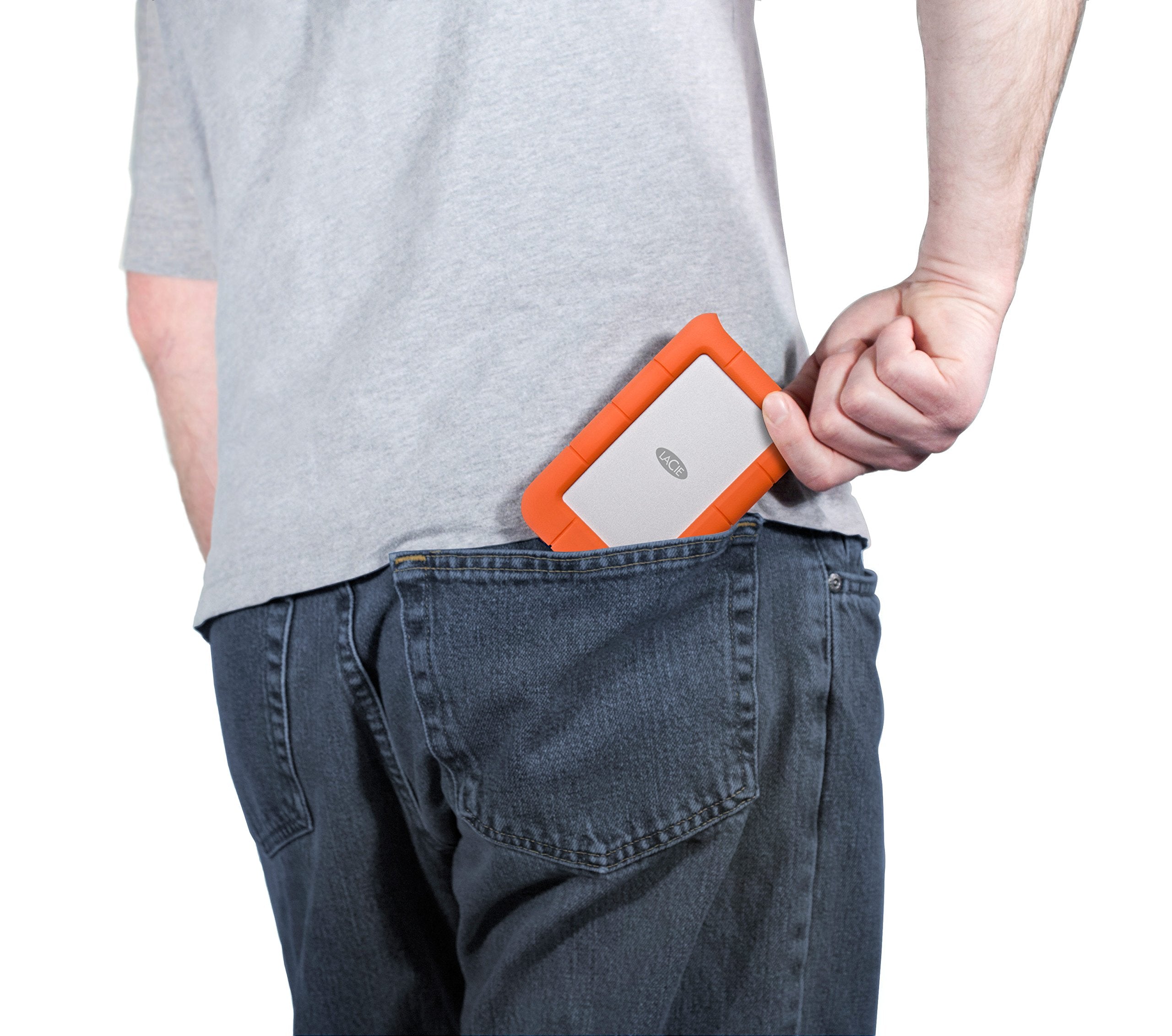 Lacie Rugged Mini 1Tb External Hard Drive Portable Hdd   Usb 3.0 2.0 Compatible, Drop Shock Dust Rain Resistant Shuttle Drive, F