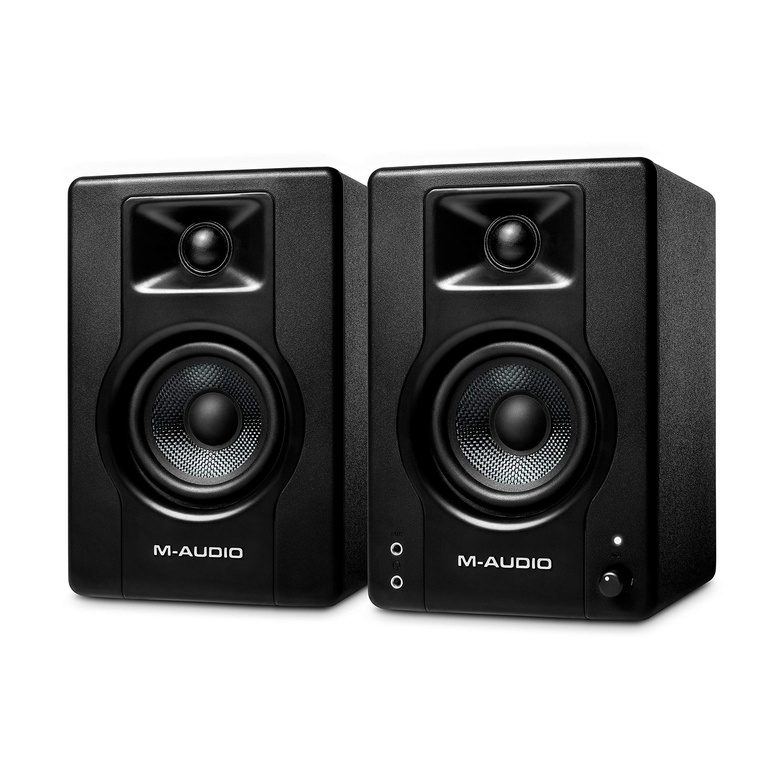 M Audio Bx3 3.5'' Studio Monitors, Hd Pc Speakers For Recording And Multimedia With Music Production Software, 120W, Pair, Black
