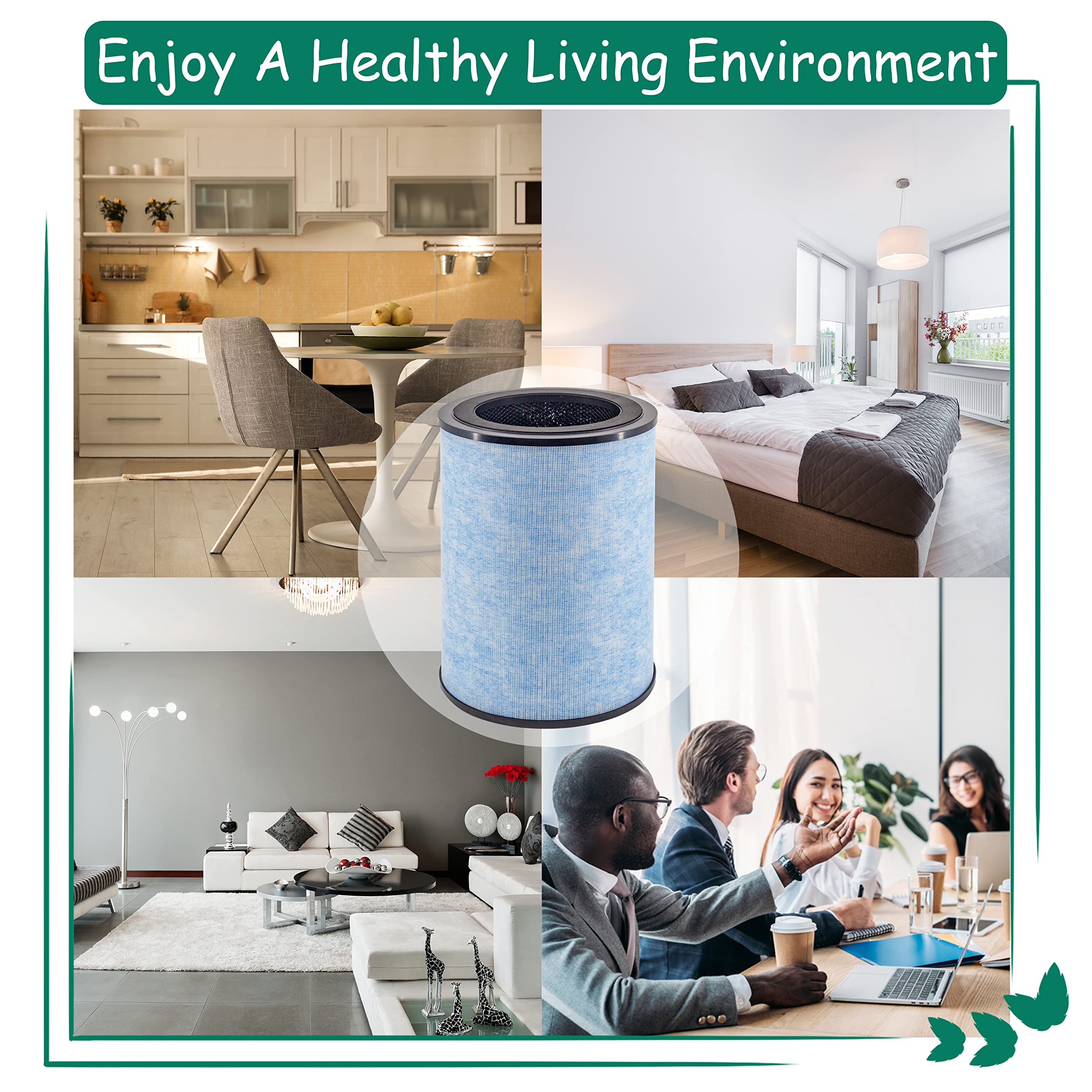 Asheviller Ap300 Filter Replacement, Compatible With Instant Ap300 Air Purifier, H13 Grade True Hepa Filter And Activated Carbon