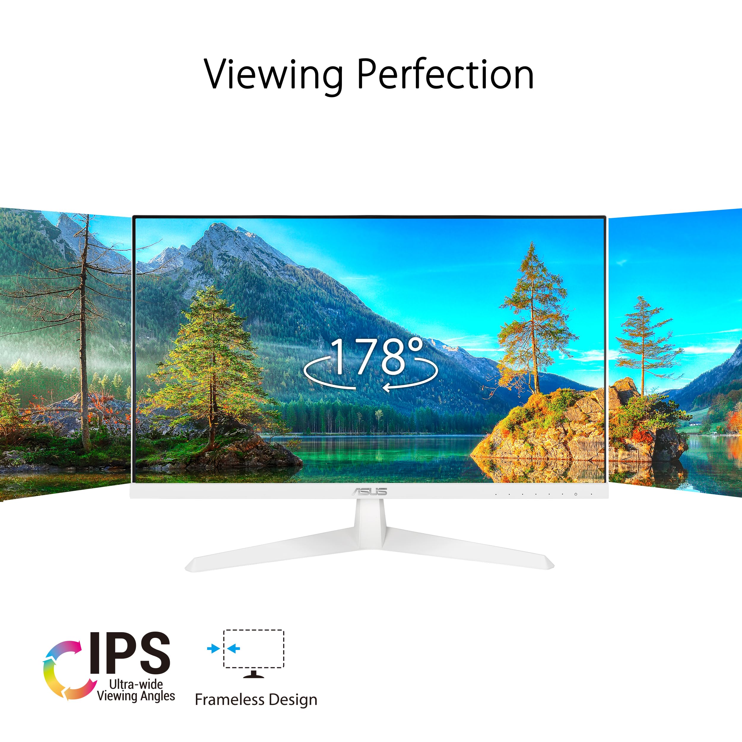 Asus Eye Care 23.8    1080P Gaming Monitor (Vy249Hf W)   Full Hd, Ips, 100Hz, Ips, Smoothmotion, 1Ms, Adaptive Sync, Eye Care Pl