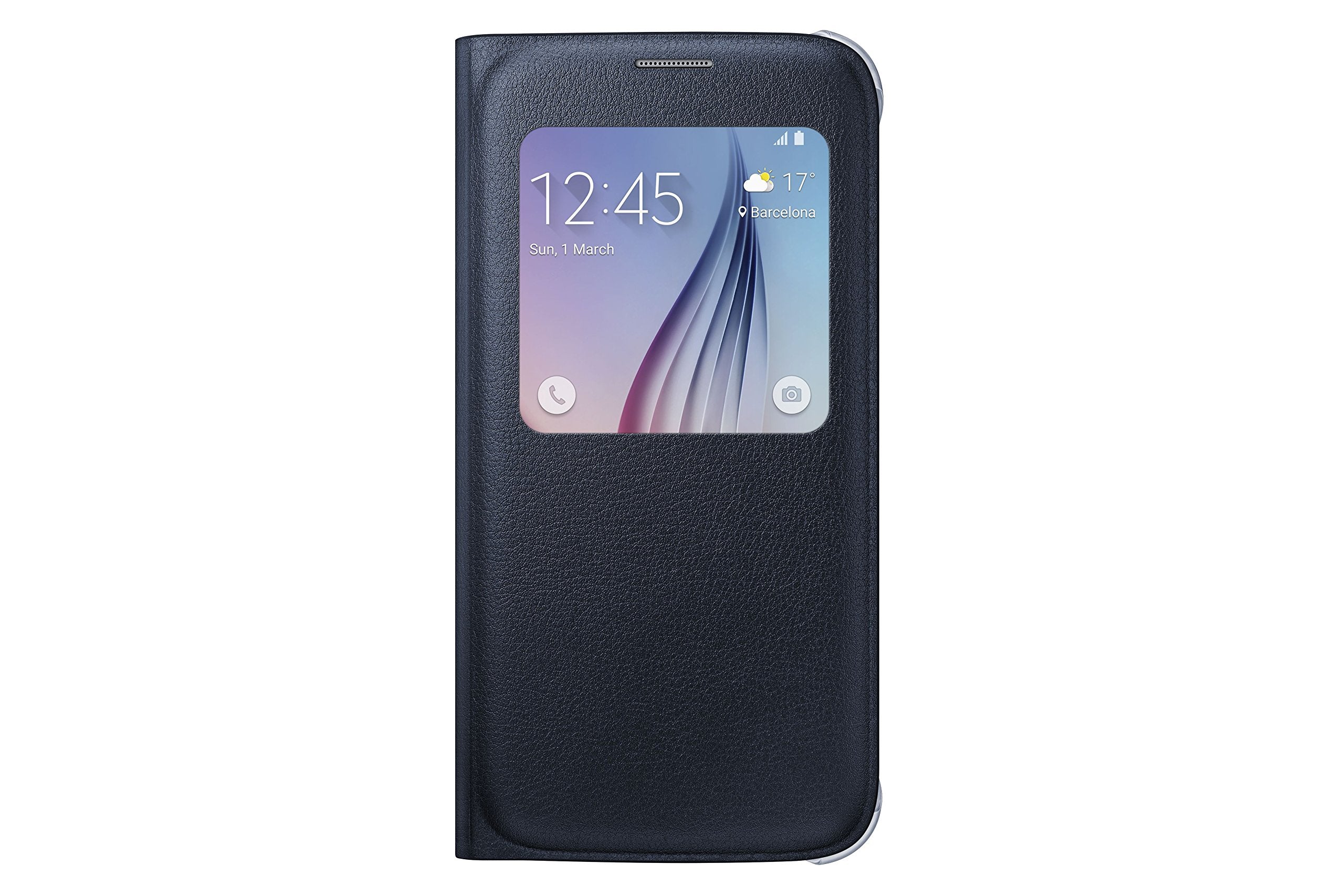 Samsung S-View Flip Cover for Samsung Galaxy S6 - Black Sapphire