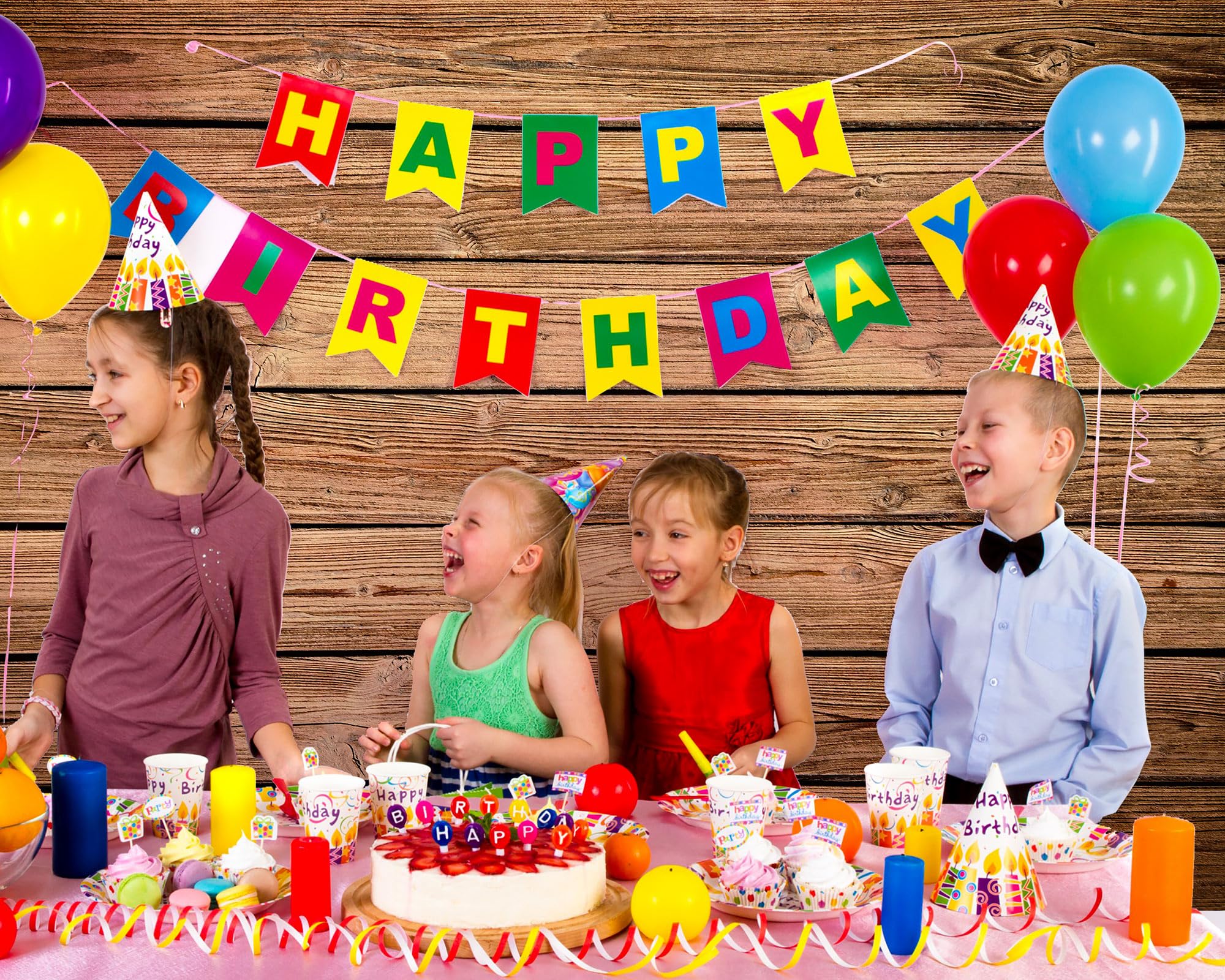 Buryeah Wood Backdrop Brown Wood Wall Background Wooden Rustic Photo Backdrop Fabric Polyester Photography Backdrop Supplies For