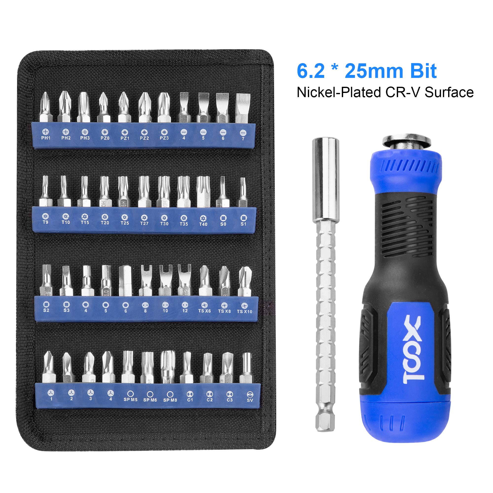 Xool 200 In 1 Precision Screwdriver Kit, Electronics Repair Tool Magnetic Driver Kit With 164 Bits, Flexible Shaft, Extension Ro