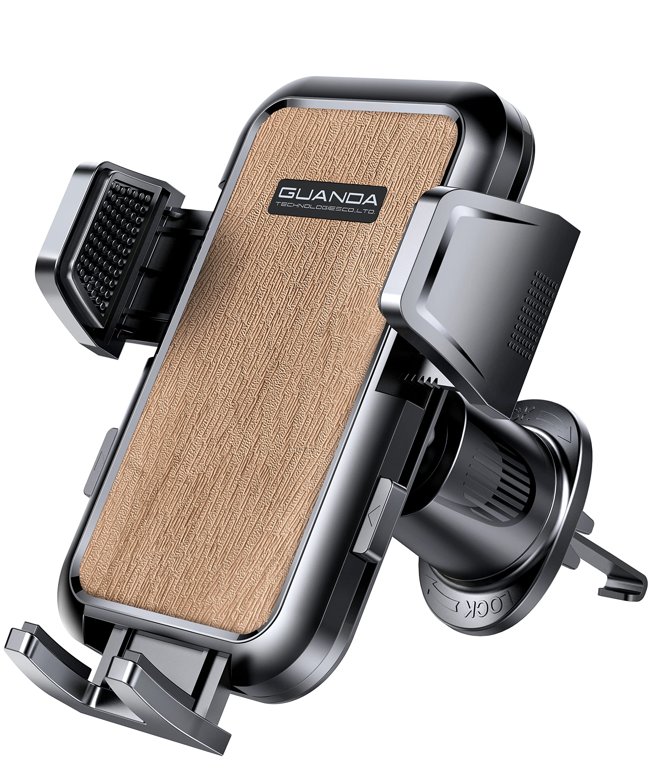 Car Phone Holder Mount [Thick Cases Friendly], Hands Free Phone Holder For Car, Air Vent Car Phone Mount Holder, Rotatable And R