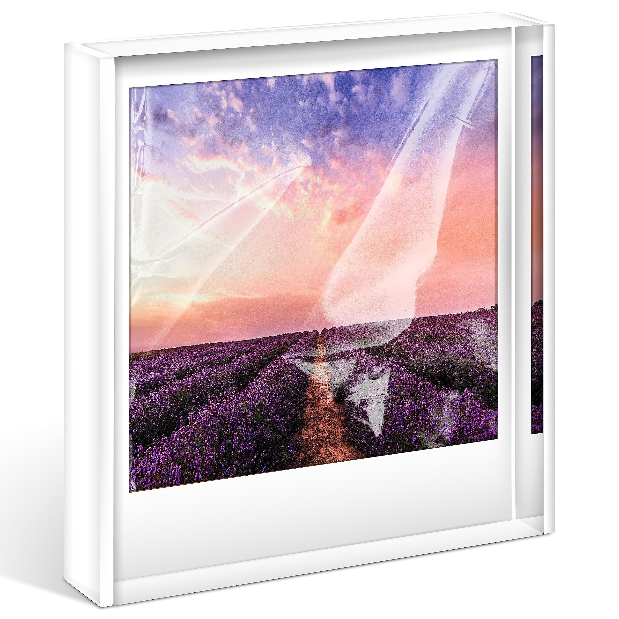 Winkine Polaroid Frame For Polaroid I Type/600/Sx 70 Film, 4.2    X 3.5    Acrylic Picture Frame For Polaroid Film, Polaroid Dis