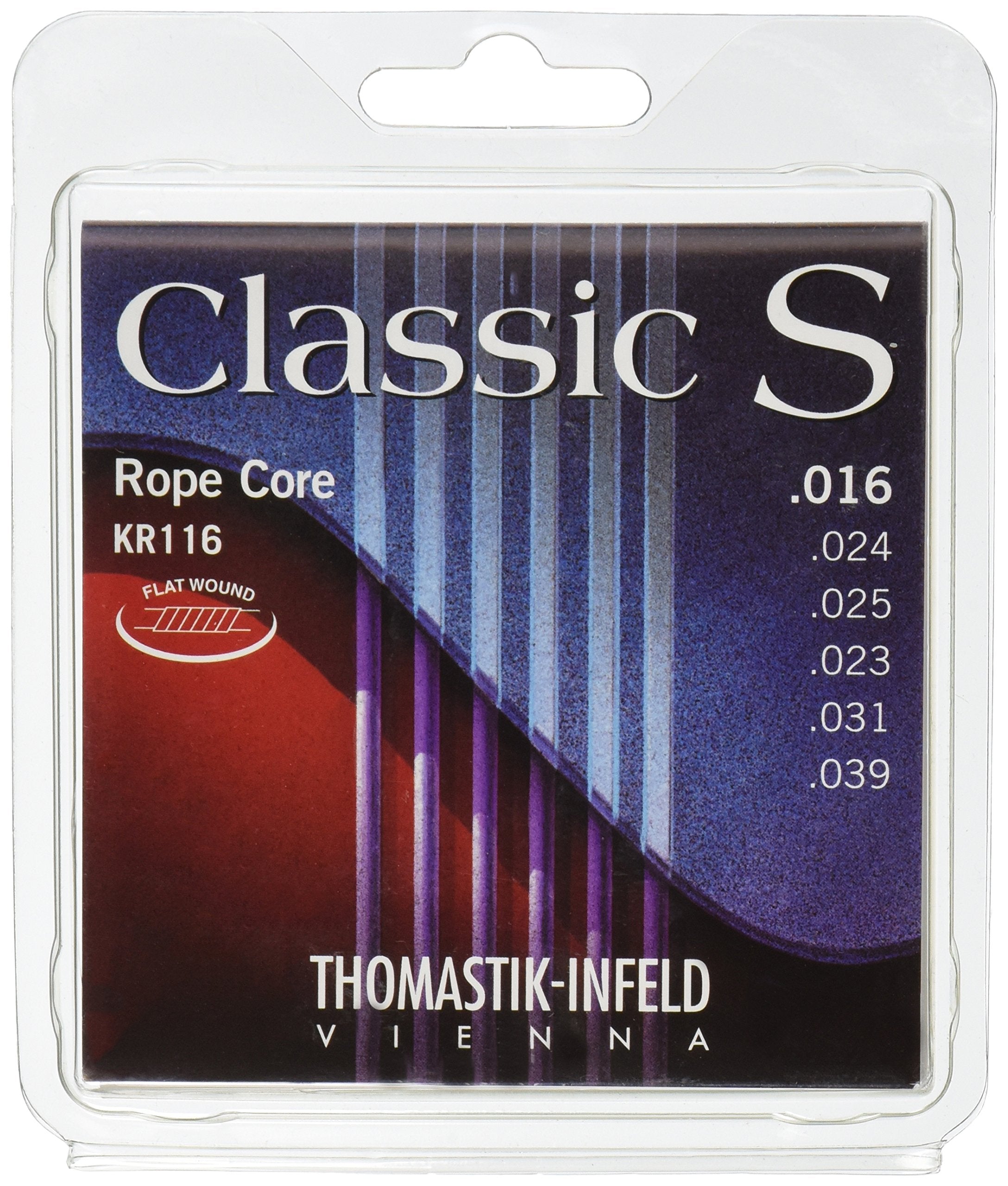 Thomastik Infeld Kr116 Classical Guitar Strings: Classic S Series Rope Core Set W/Nylon Tape Trebles E, B, G, D, A, E