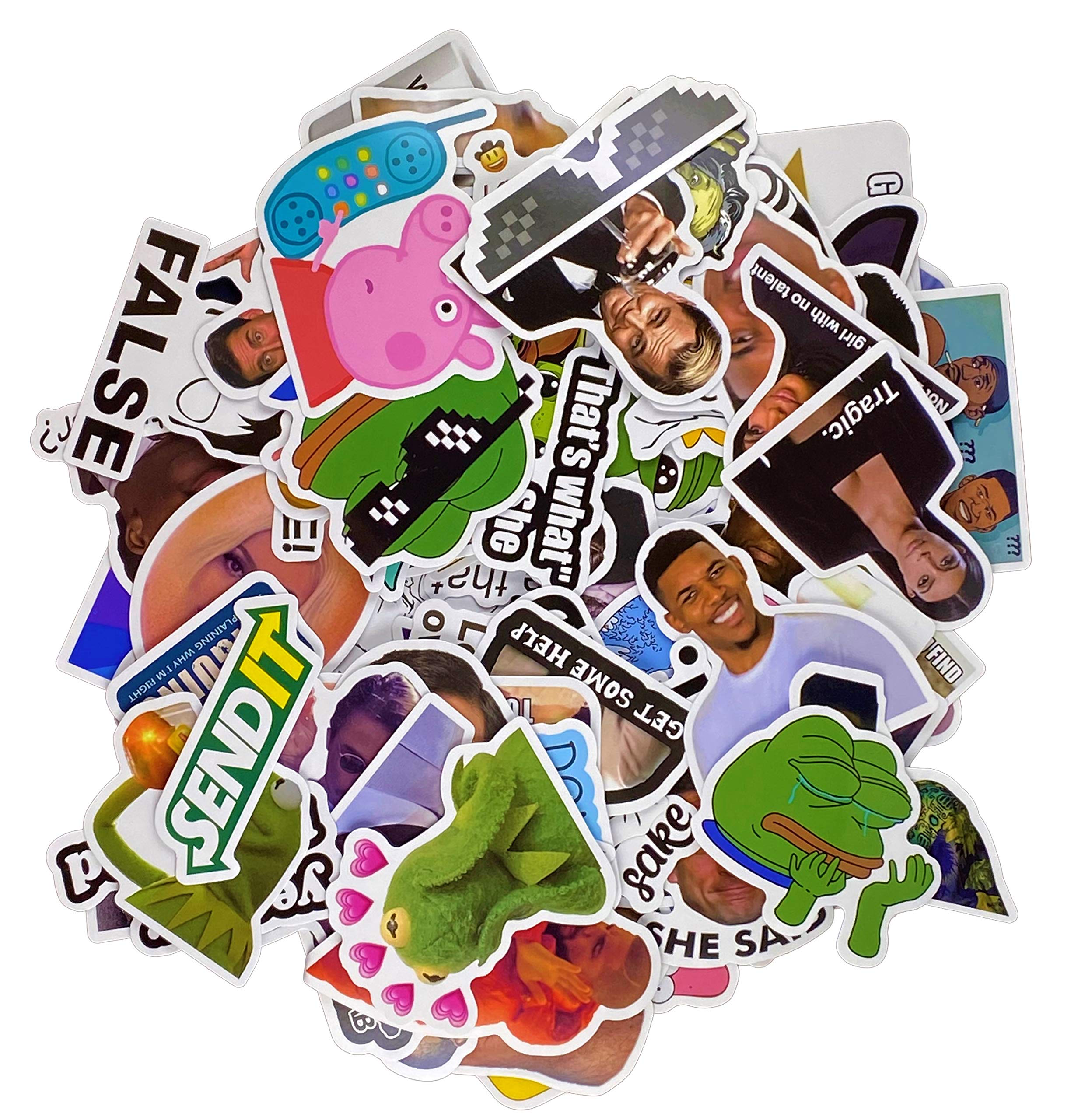 (106 Pcs) Funny Meme Vinyl Stickers Pack, Vine Stickers For Laptop, Iphone, Water Bottles, Computer, And Hydro Flask, Diy Decor