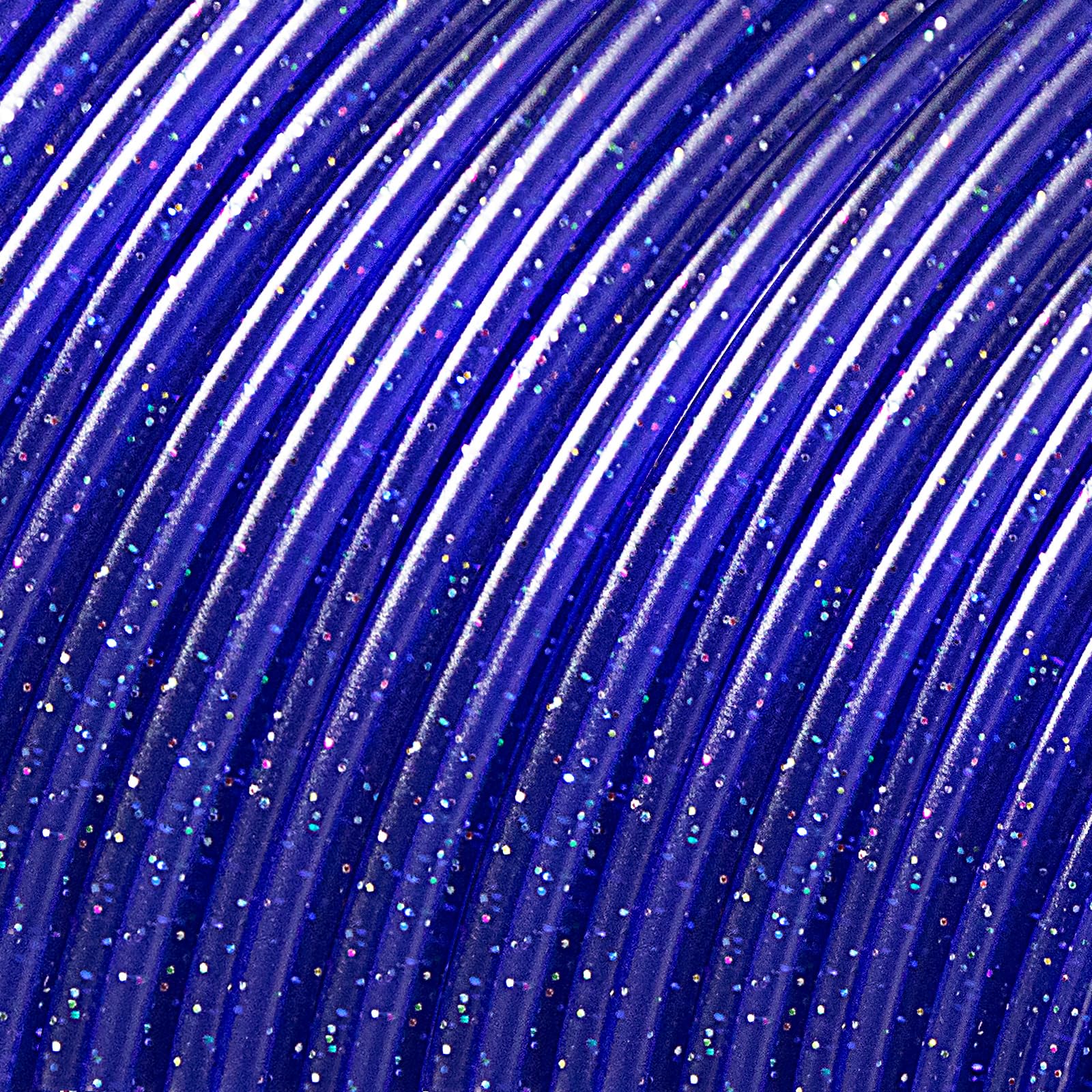 Isanmate 3D Printer Filament, Transparent Glitter Blue Pla Filament 1.75 Mm, 3D Printing Filament 1Kg/2.2Lb