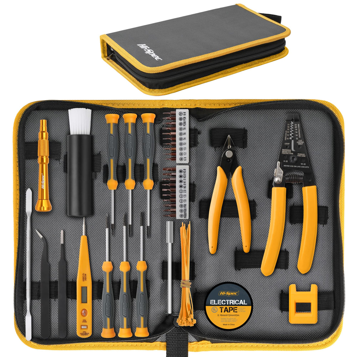 Hi Spec 39Pc Electronics Repair & Opening Tool Kit Set For Laptops, Phones, Devices, Computer & Gaming Accessories. Precision Sm