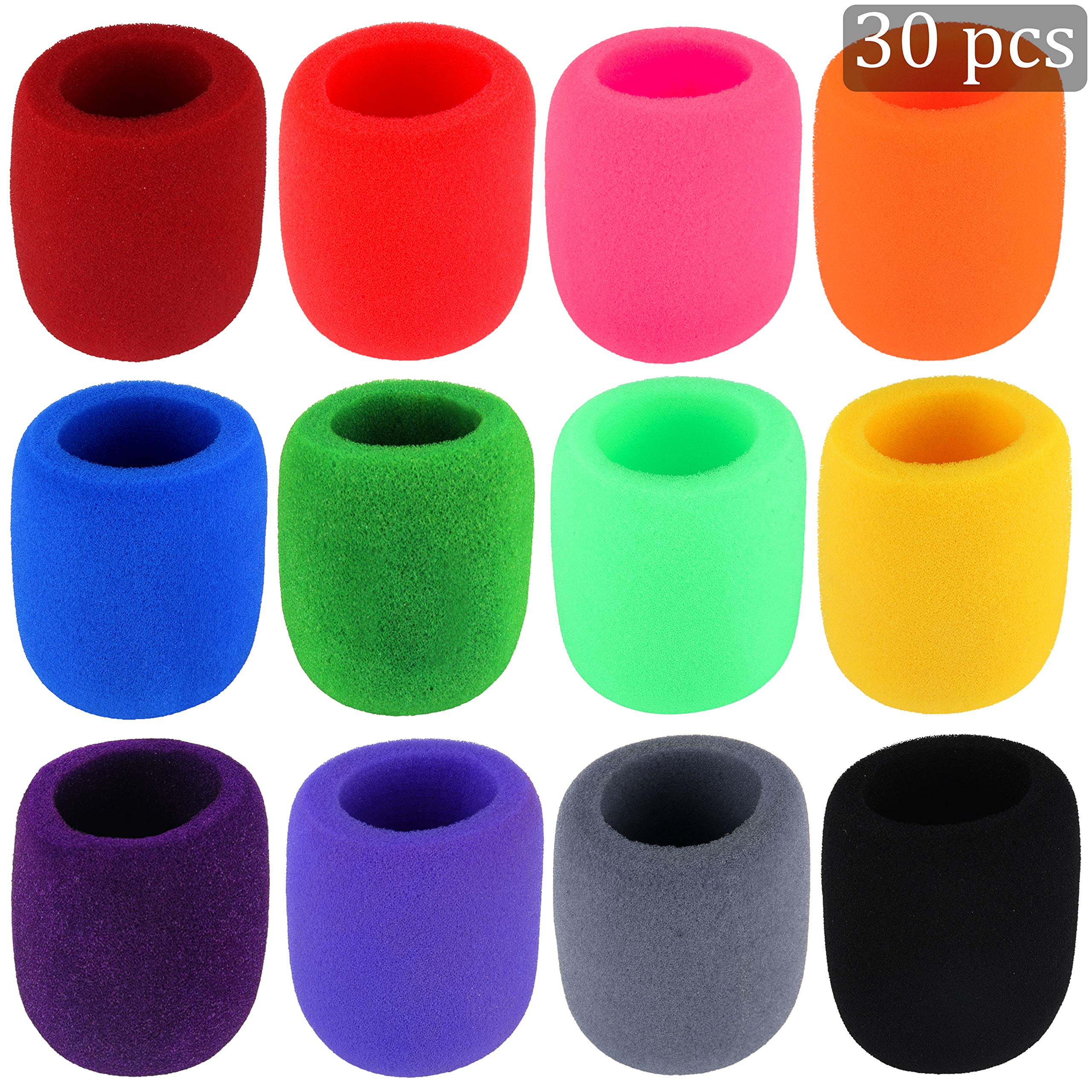 Augshy 30 Pack Microphone Cover